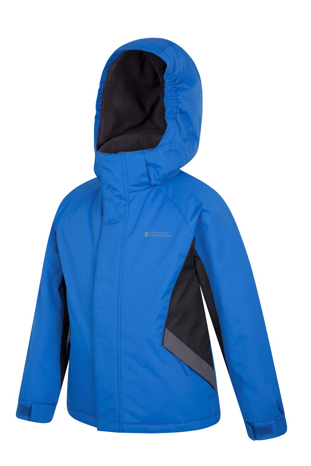 Mountain Warehouse Boys Ski Jacket with Snow proof Fabric and Fleece Lining Mountain Warehouse Boys Ski Jacket with Snow proof Fabric and Fleece Lining