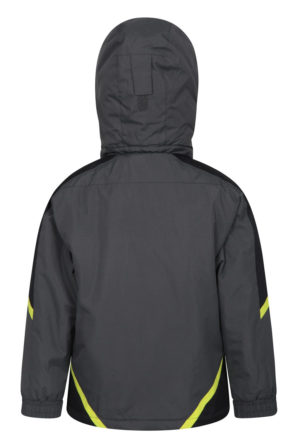 Mountain Warehouse Boys Ski Jacket with Snow proof Fabric and Fleece Lining Mountain Warehouse Boys Ski Jacket with Snow proof Fabric and Fleece Lining
