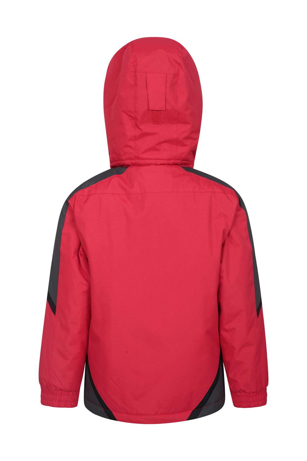 Mountain Warehouse Boys Ski Jacket with Snow proof Fabric and Fleece Lining Mountain Warehouse Boys Ski Jacket with Snow proof Fabric and Fleece Lining