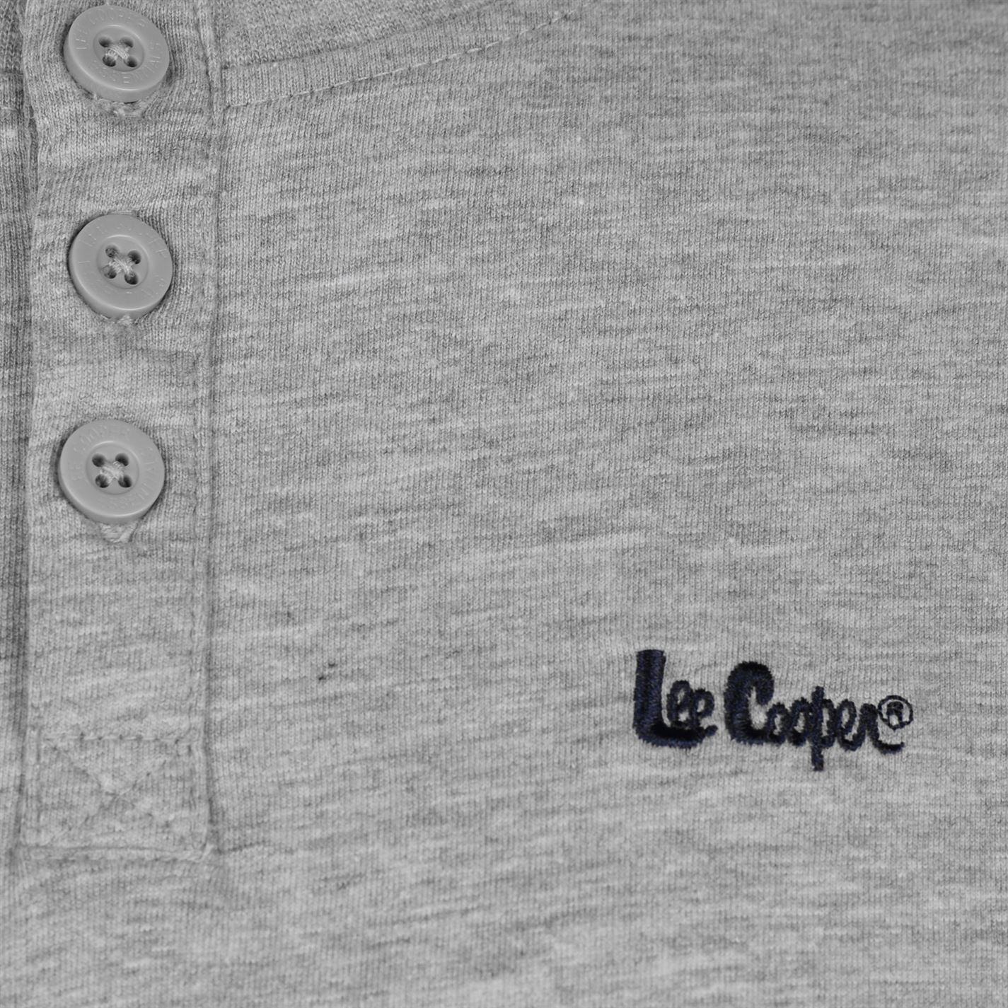 Lee Cooper Mens Essentials 3 Button T Shirt Crew Neck Tee Top Short Sleeve Lee Cooper Mens Essentials 3 Button T Shirt Crew Neck Tee Top Short Sleeve