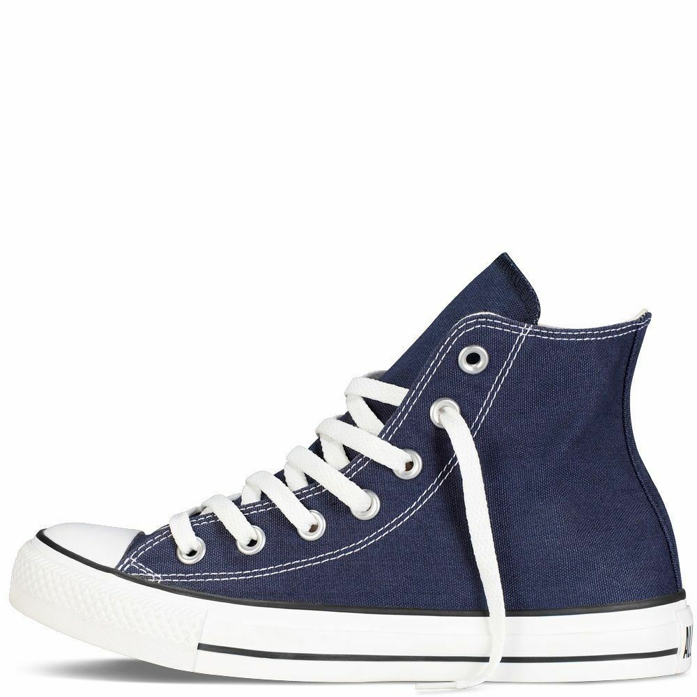 Converse Mens Womens Unisex All Star HI Tops Chuck Taylor Navy Blue Converse Mens Womens Unisex All Star HI Tops Chuck Taylor Navy Blue