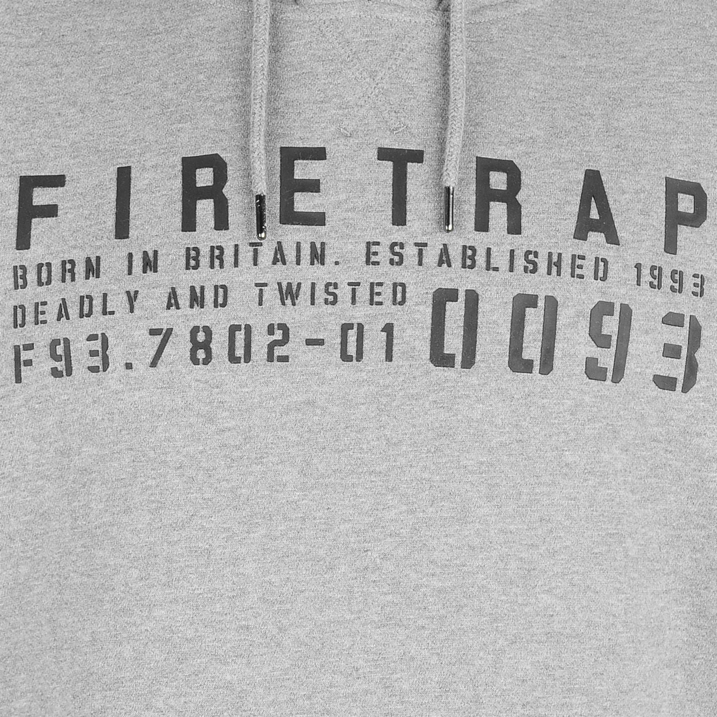 Firetrap Mens OTH Graphic Hoody Hoodie Hooded Top Long Sleeve Kangaroo Pocket Firetrap Mens OTH Graphic Hoody Hoodie Hooded Top Long Sleeve Kangaroo Pocket