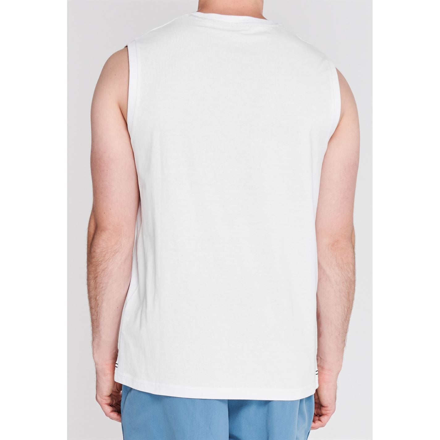 Slazenger Mens Sleeveless T Shirt Tee Top Round Neck Cotton Slazenger Mens Sleeveless T Shirt Tee Top Round Neck Cotton