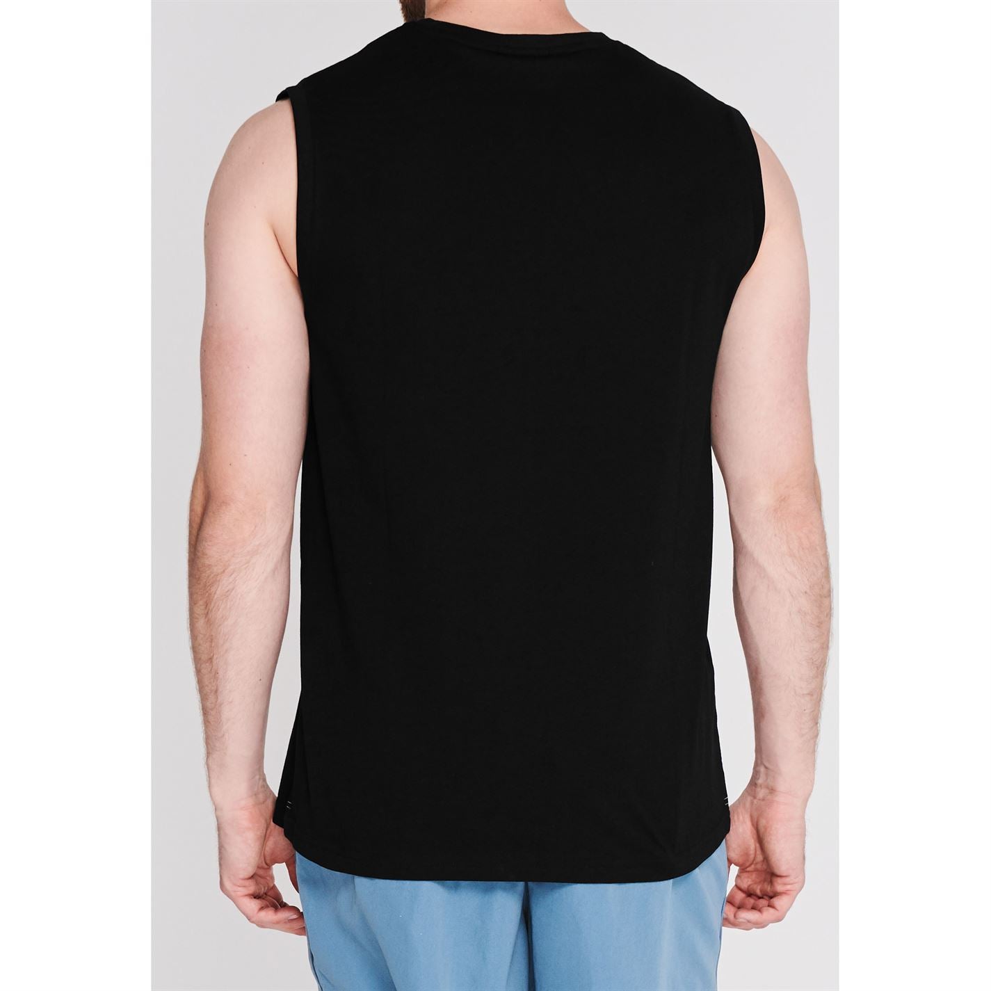 Slazenger Mens Sleeveless T Shirt Tee Top Round Neck Cotton Slazenger Mens Sleeveless T Shirt Tee Top Round Neck Cotton