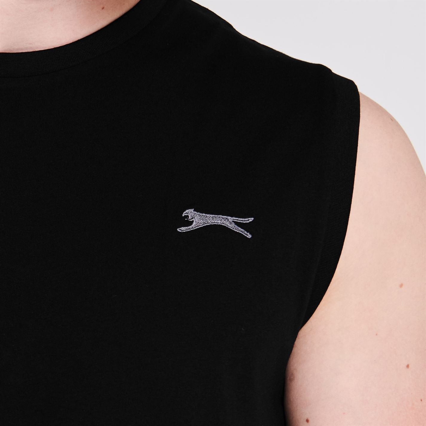 Slazenger Mens Sleeveless T Shirt Tee Top Round Neck Cotton Slazenger Mens Sleeveless T Shirt Tee Top Round Neck Cotton
