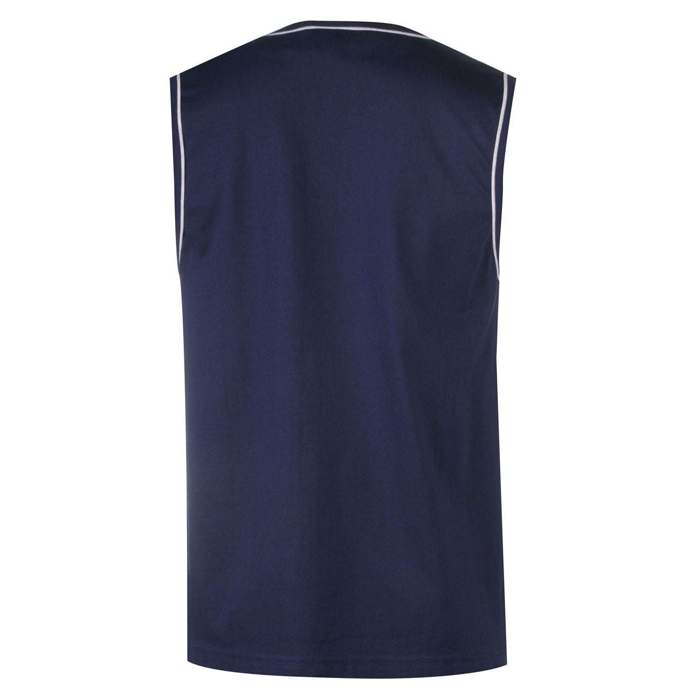 Slazenger Mens Sleeveless T Shirt Tee Top Round Neck Cotton Slazenger Mens Sleeveless T Shirt Tee Top Round Neck Cotton