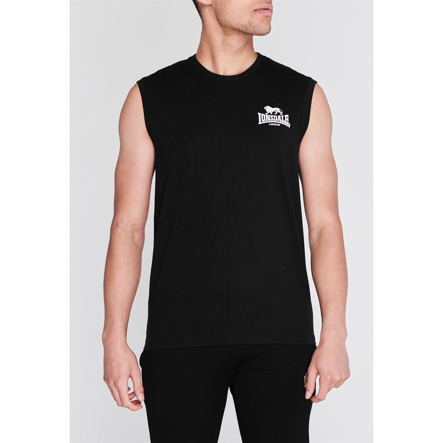 Lonsdale Sleeveless T Shirt Mens Gents Tee Top Crew Neck Lightweight Lonsdale Sleeveless T Shirt Mens Gents Tee Top Crew Neck Lightweight