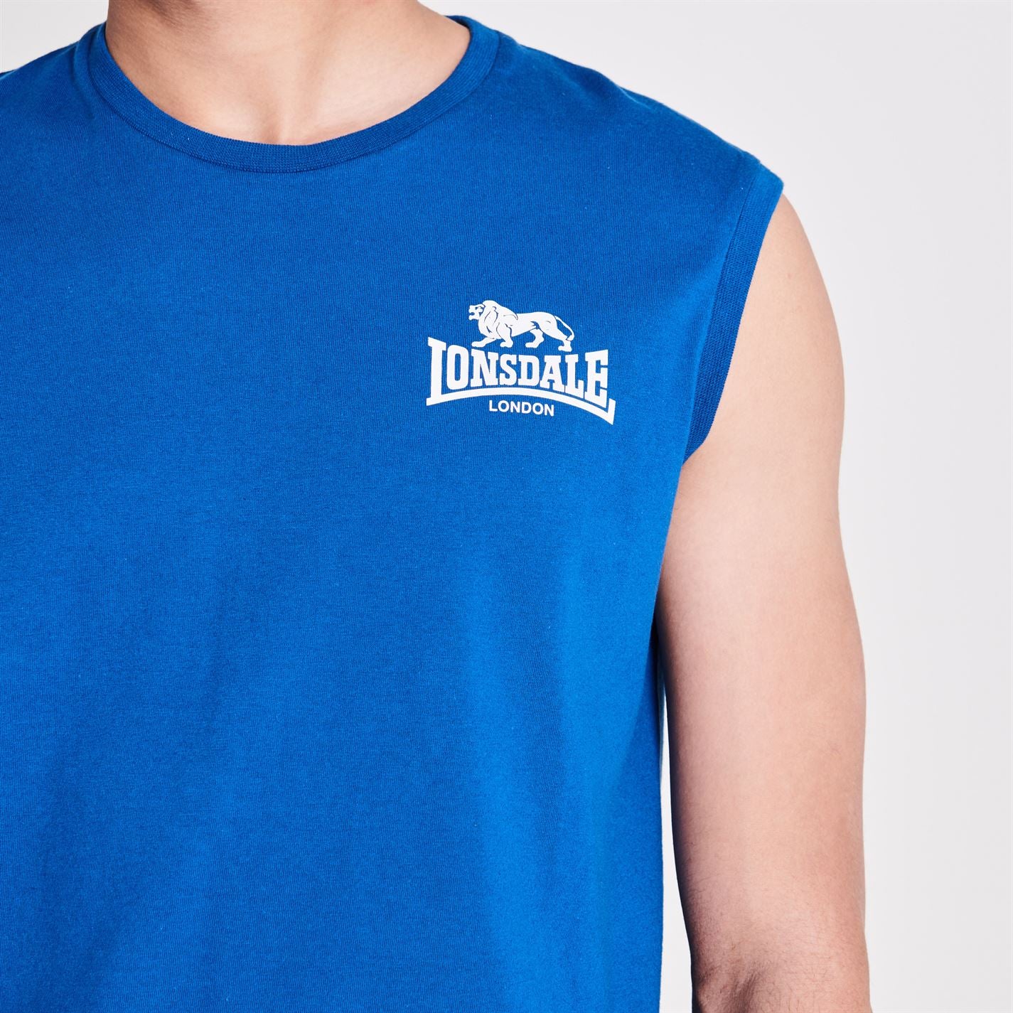 Lonsdale Sleeveless T Shirt Mens Gents Tee Top Crew Neck Lightweight Lonsdale Sleeveless T Shirt Mens Gents Tee Top Crew Neck Lightweight
