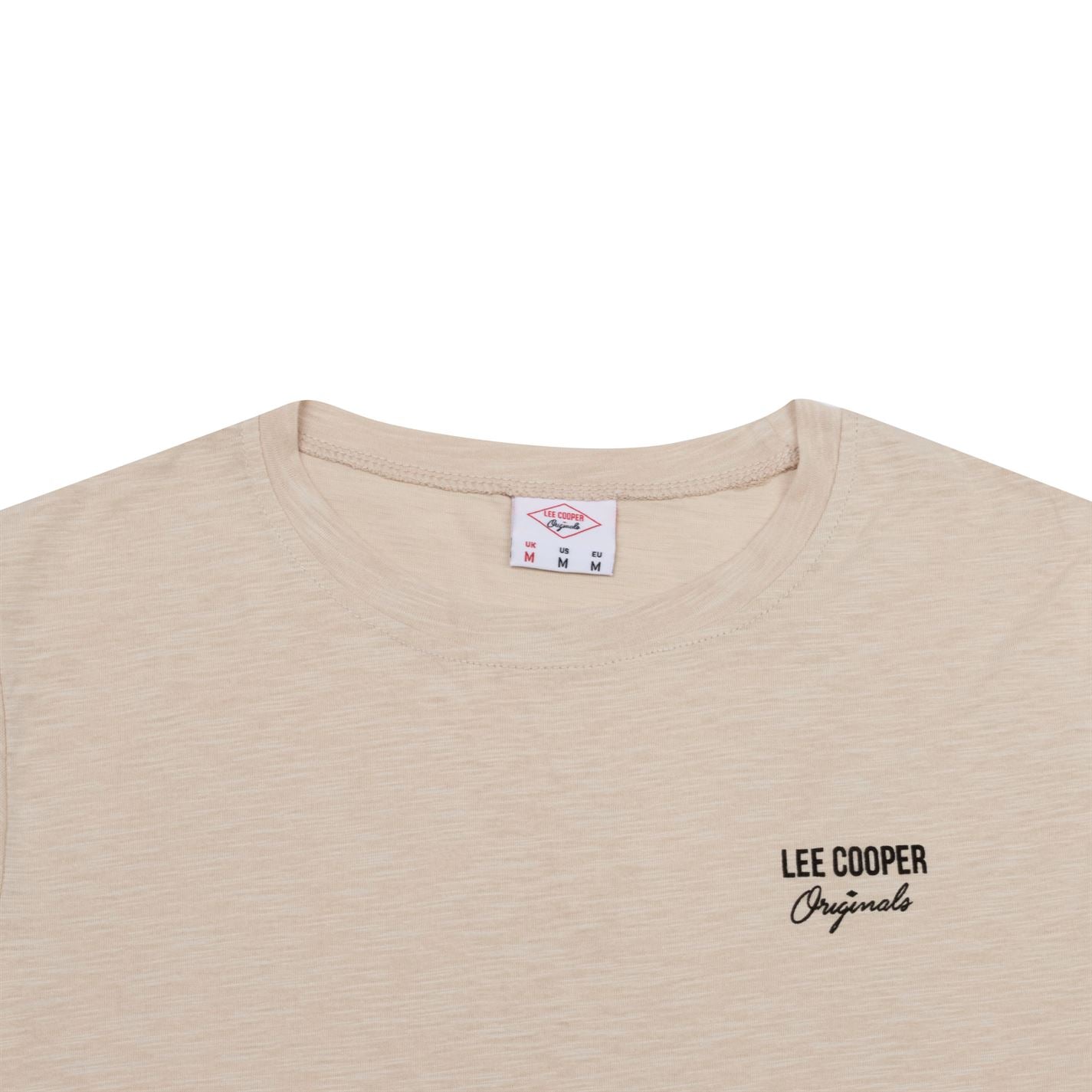 Lee Cooper Slub T Shirt Mens Gents Crew Neck Tee Top Short Sleeve Cotton Lee Cooper Slub T Shirt Mens Gents Crew Neck Tee Top Short Sleeve Cotton