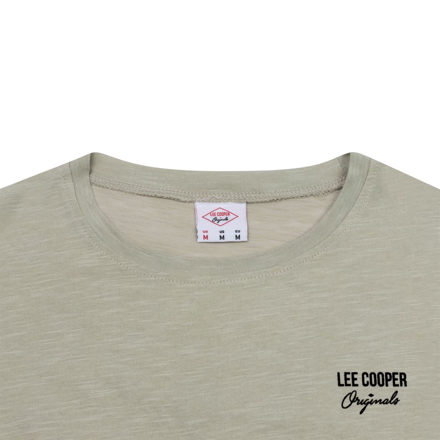 Lee Cooper Slub T Shirt Mens Gents Crew Neck Tee Top Short Sleeve Cotton Lee Cooper Slub T Shirt Mens Gents Crew Neck Tee Top Short Sleeve Cotton