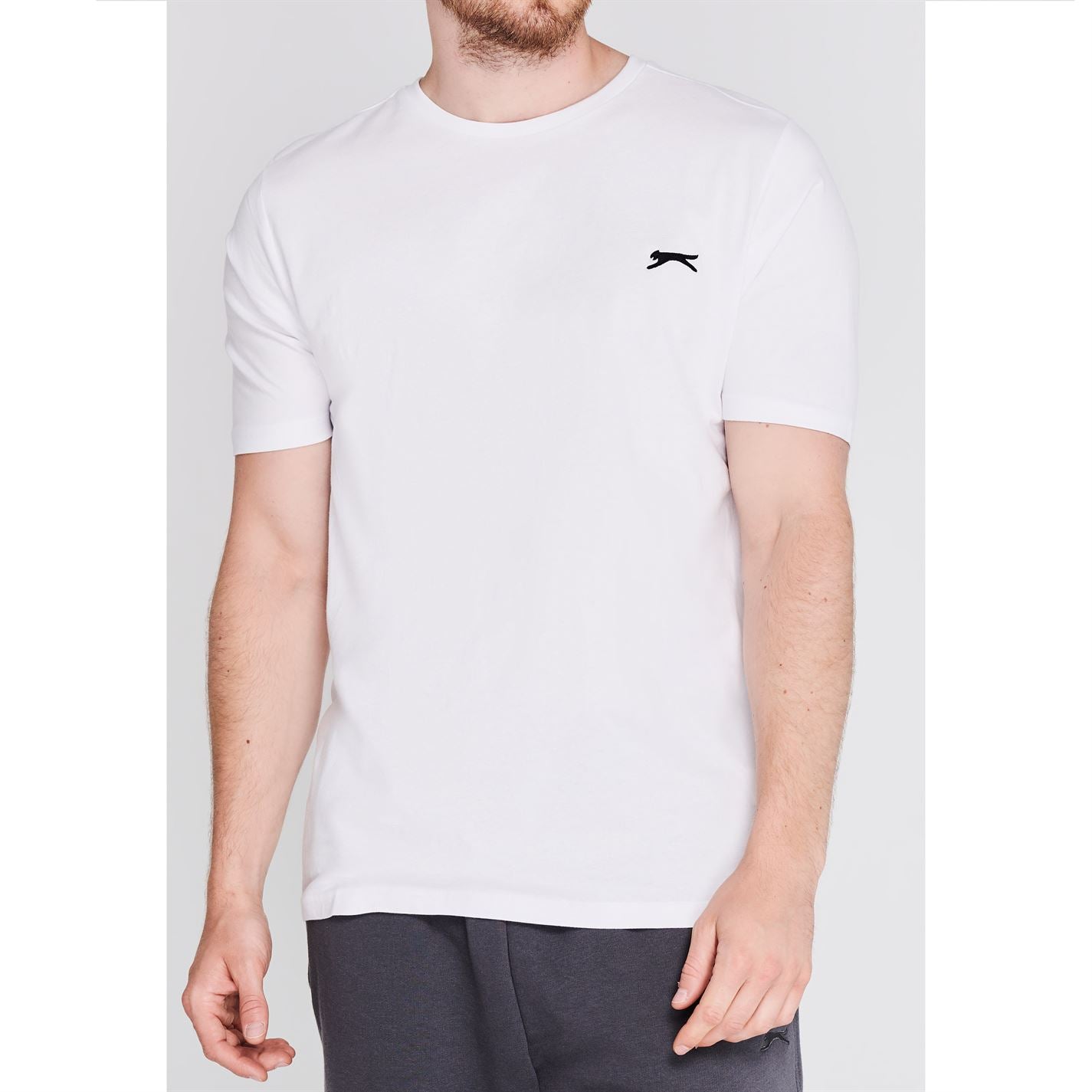 Slazenger Mens Plain T Shirt Crew Neck Tee Top Short Sleeve Lightweight Cotton Slazenger Mens Plain T Shirt Crew Neck Tee Top Short Sleeve Lightweight Cotton