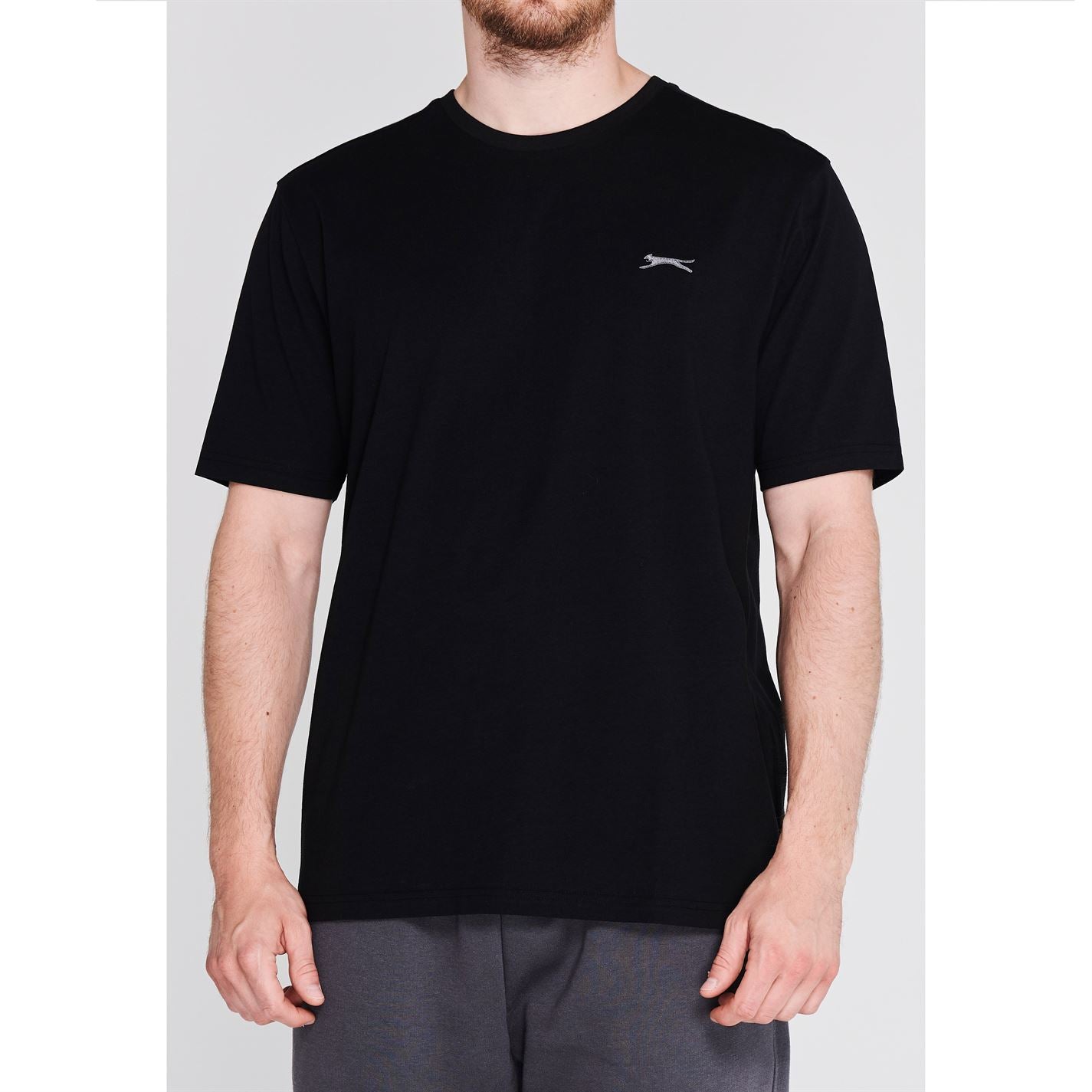 Slazenger Mens Plain T Shirt Crew Neck Tee Top Short Sleeve Lightweight Cotton Slazenger Mens Plain T Shirt Crew Neck Tee Top Short Sleeve Lightweight Cotton