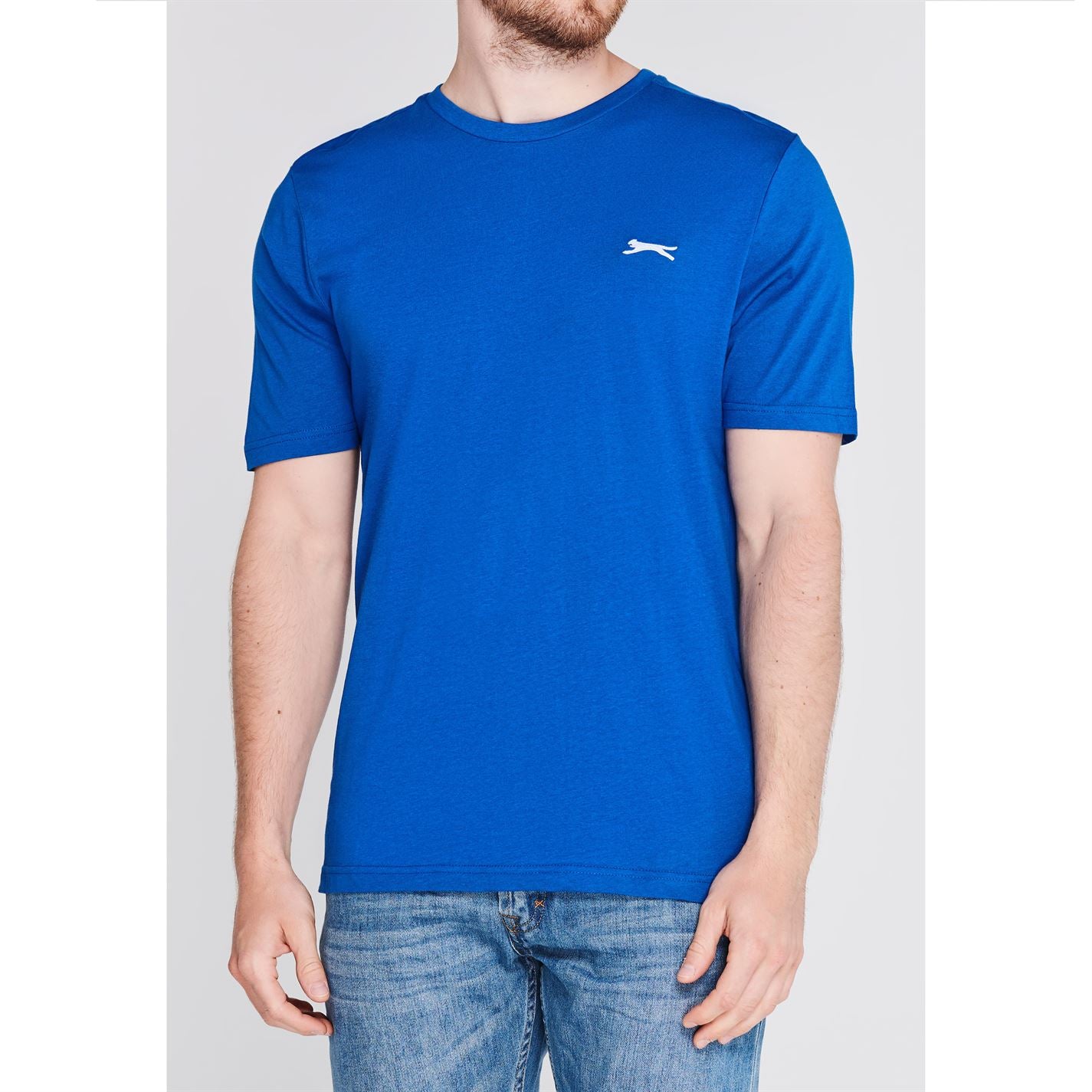 Slazenger Mens Plain T Shirt Crew Neck Tee Top Short Sleeve Lightweight Cotton Slazenger Mens Plain T Shirt Crew Neck Tee Top Short Sleeve Lightweight Cotton