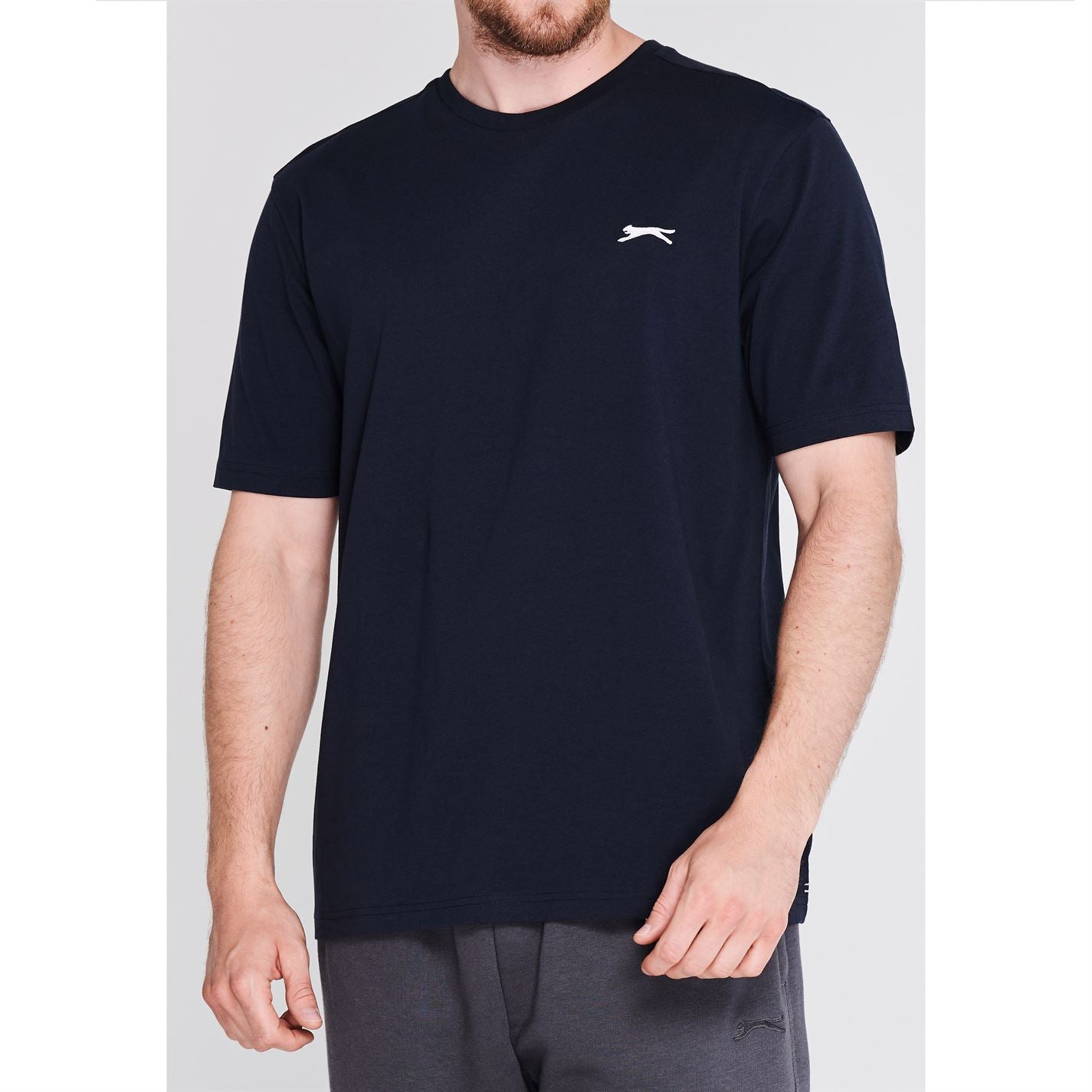 Slazenger Mens Plain T Shirt Crew Neck Tee Top Short Sleeve Lightweight Cotton Slazenger Mens Plain T Shirt Crew Neck Tee Top Short Sleeve Lightweight Cotton