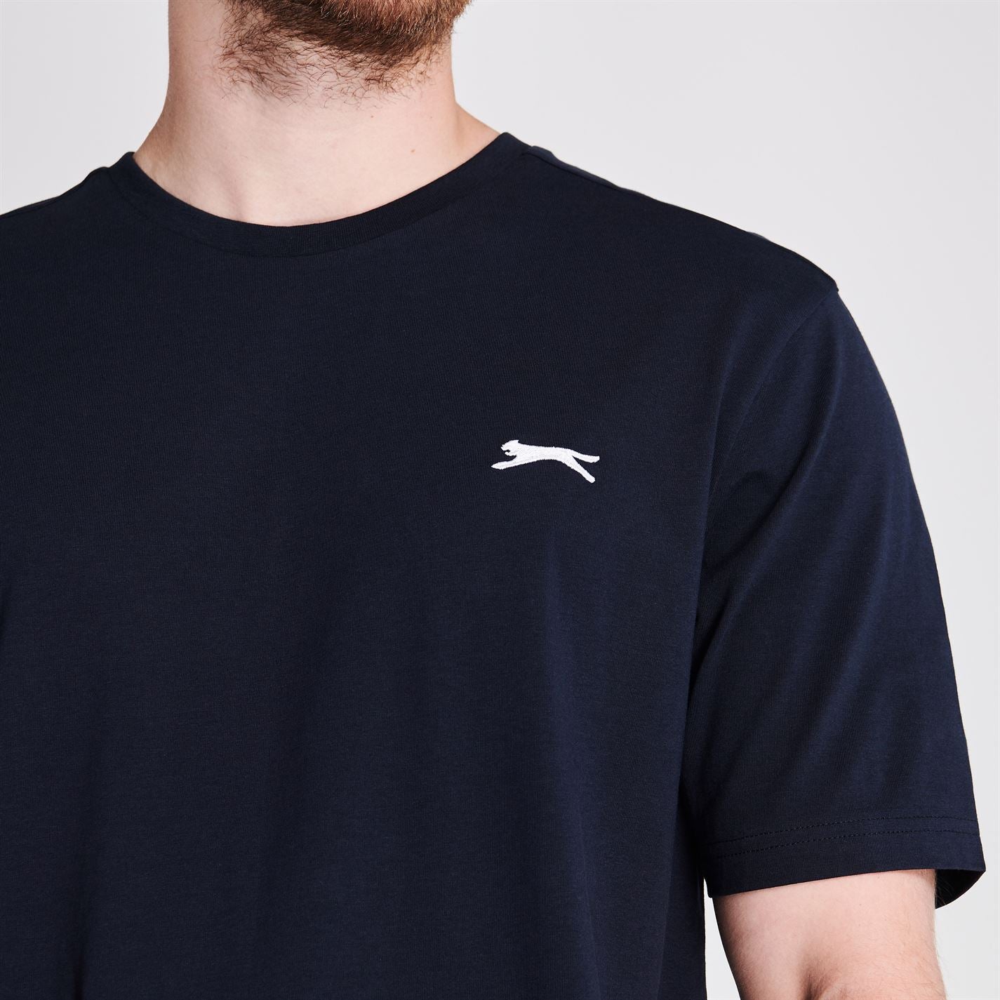 Slazenger Mens Plain T Shirt Crew Neck Tee Top Short Sleeve Lightweight Cotton Slazenger Mens Plain T Shirt Crew Neck Tee Top Short Sleeve Lightweight Cotton
