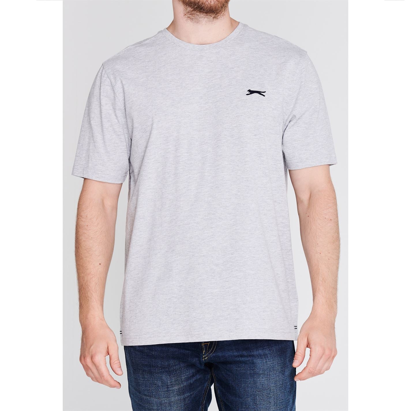Slazenger Mens Plain T Shirt Crew Neck Tee Top Short Sleeve Lightweight Cotton Slazenger Mens Plain T Shirt Crew Neck Tee Top Short Sleeve Lightweight Cotton