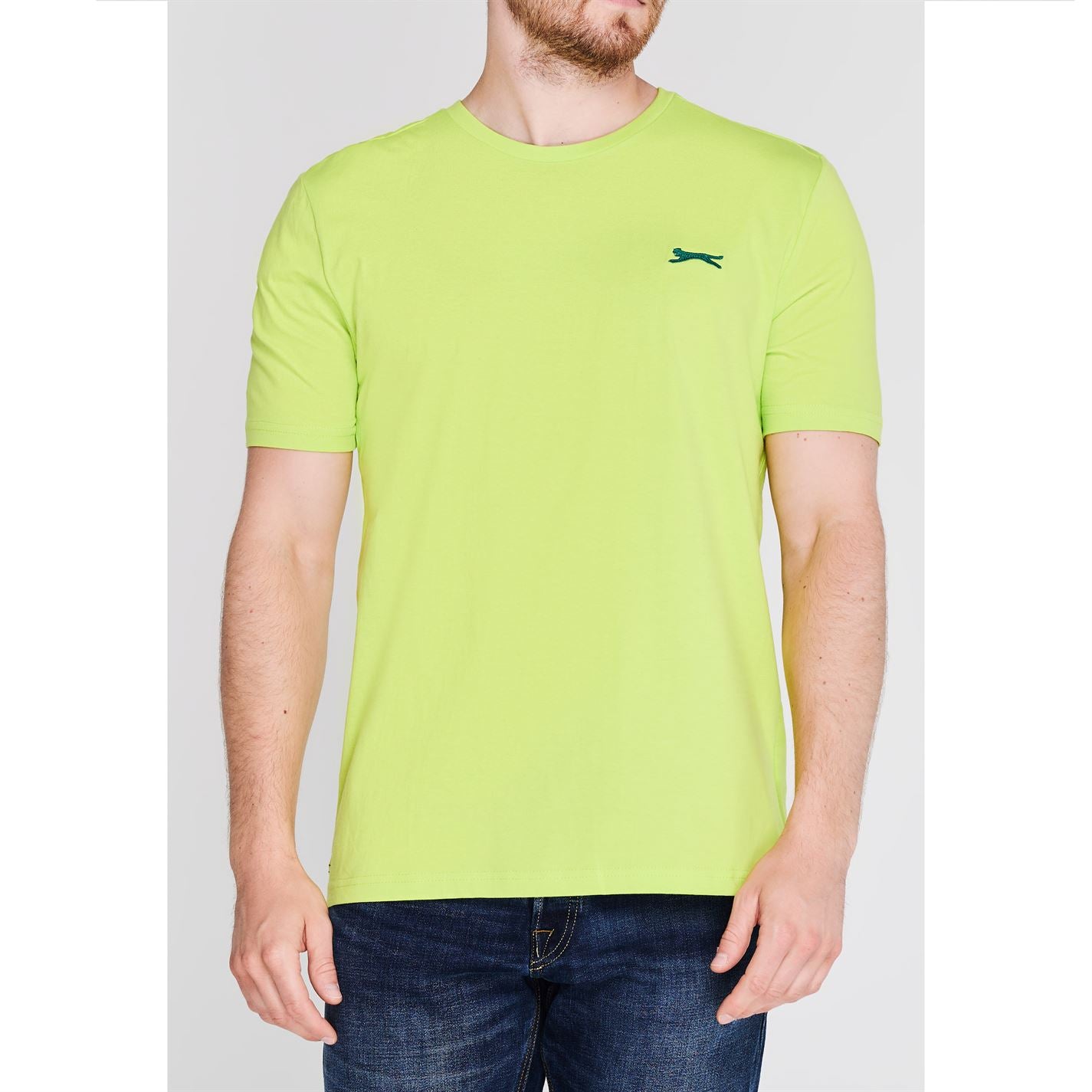 Slazenger Mens Plain T Shirt Crew Neck Tee Top Short Sleeve Lightweight Cotton Slazenger Mens Plain T Shirt Crew Neck Tee Top Short Sleeve Lightweight Cotton