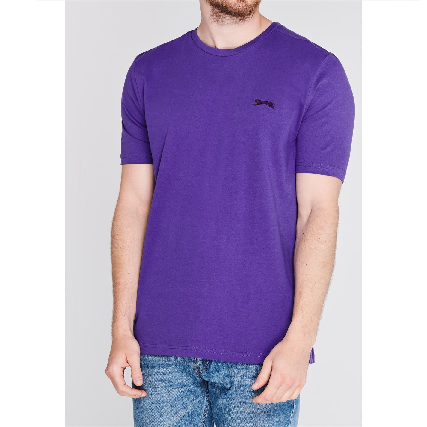 Slazenger Mens Plain T Shirt Crew Neck Tee Top Short Sleeve Lightweight Cotton Slazenger Mens Plain T Shirt Crew Neck Tee Top Short Sleeve Lightweight Cotton