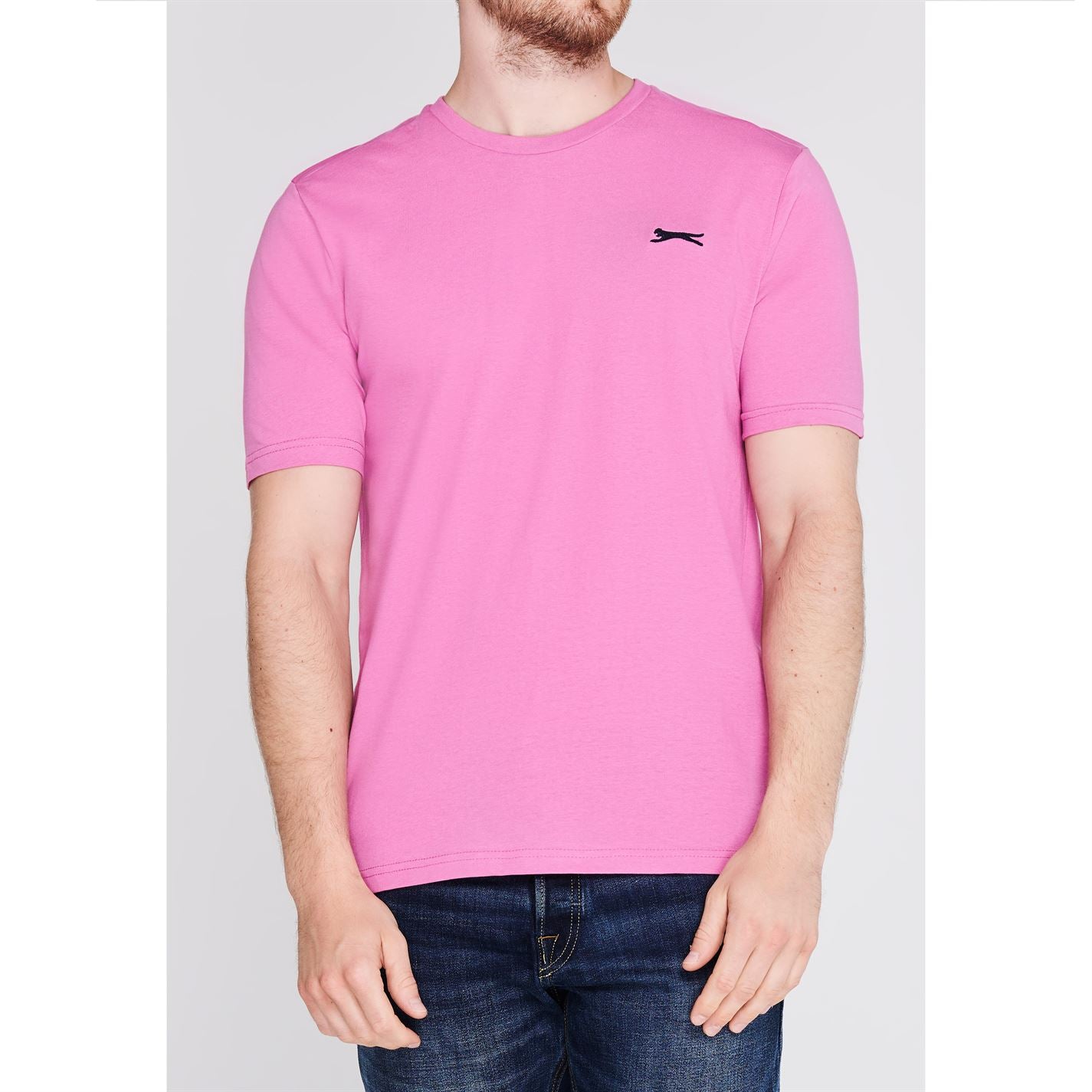 Slazenger Mens Plain T Shirt Crew Neck Tee Top Short Sleeve Lightweight Cotton Slazenger Mens Plain T Shirt Crew Neck Tee Top Short Sleeve Lightweight Cotton