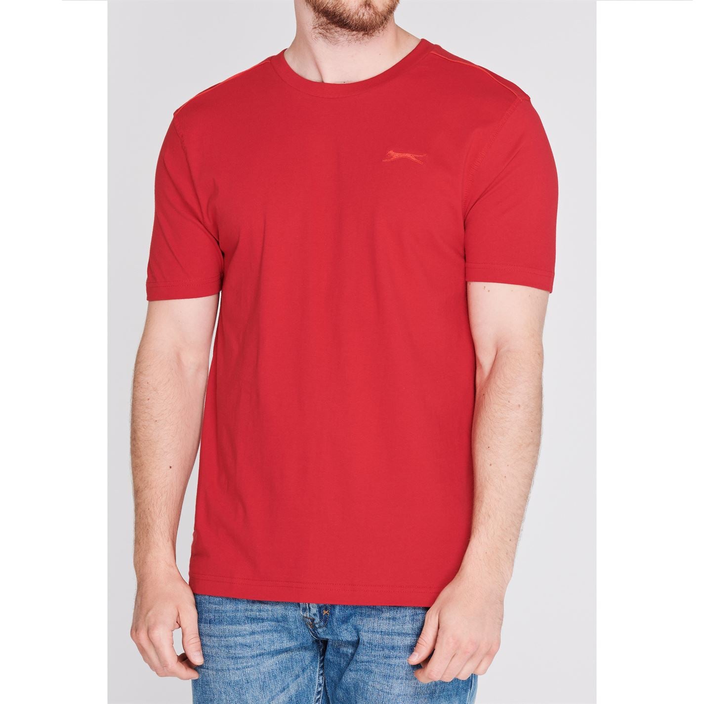 Slazenger Mens Plain T Shirt Crew Neck Tee Top Short Sleeve Lightweight Cotton Slazenger Mens Plain T Shirt Crew Neck Tee Top Short Sleeve Lightweight Cotton
