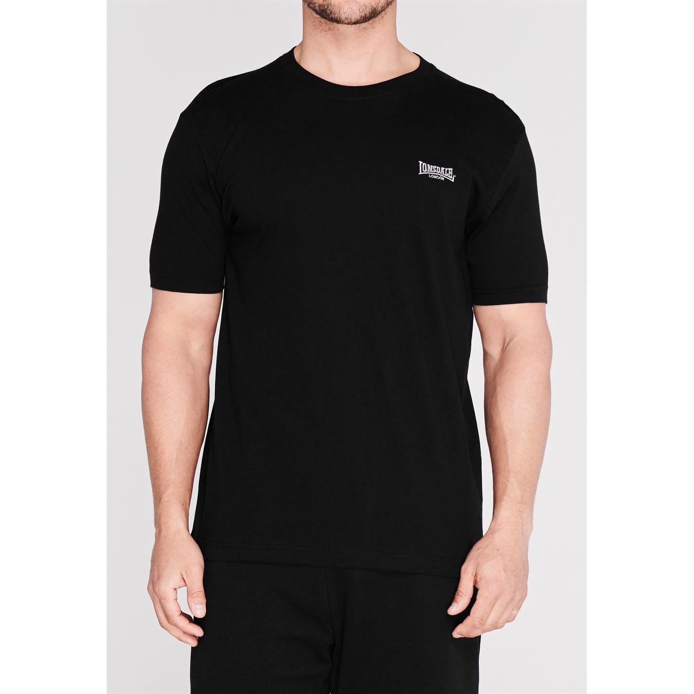 Lonsdale Plain Tee Mens Gents Crew Neck Shirt Short Sleeve Lightweight Cotton Lonsdale Plain Tee Mens Gents Crew Neck Shirt Short Sleeve Lightweight Cotton
