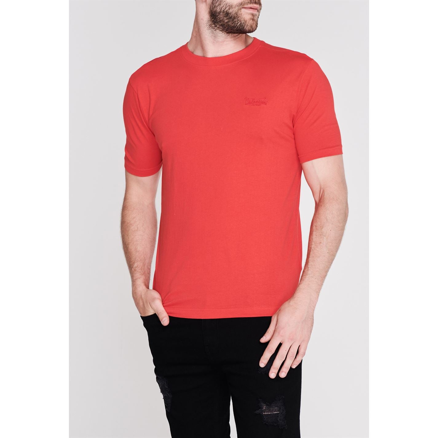 Lonsdale Plain Tee Mens Gents Crew Neck Shirt Short Sleeve Lightweight Cotton Lonsdale Plain Tee Mens Gents Crew Neck Shirt Short Sleeve Lightweight Cotton