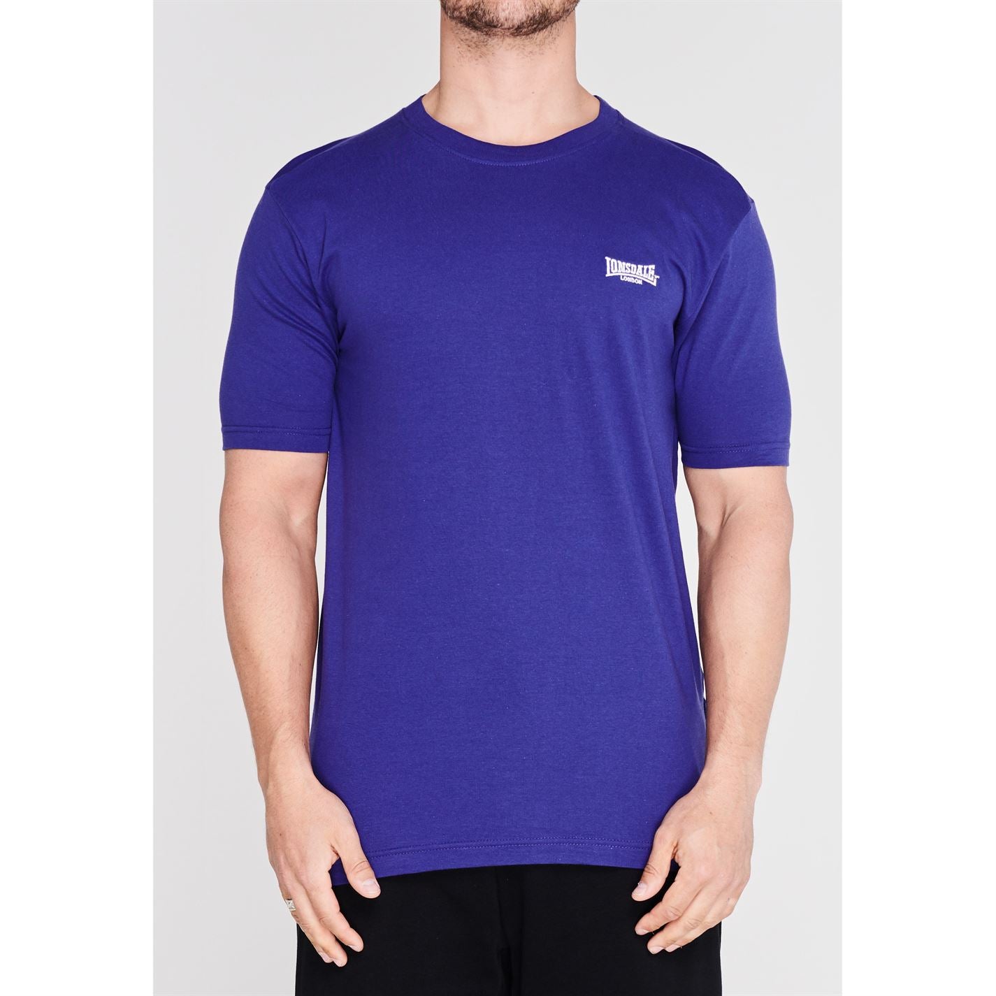 Lonsdale Plain Tee Mens Gents Crew Neck Shirt Short Sleeve Lightweight Cotton Lonsdale Plain Tee Mens Gents Crew Neck Shirt Short Sleeve Lightweight Cotton