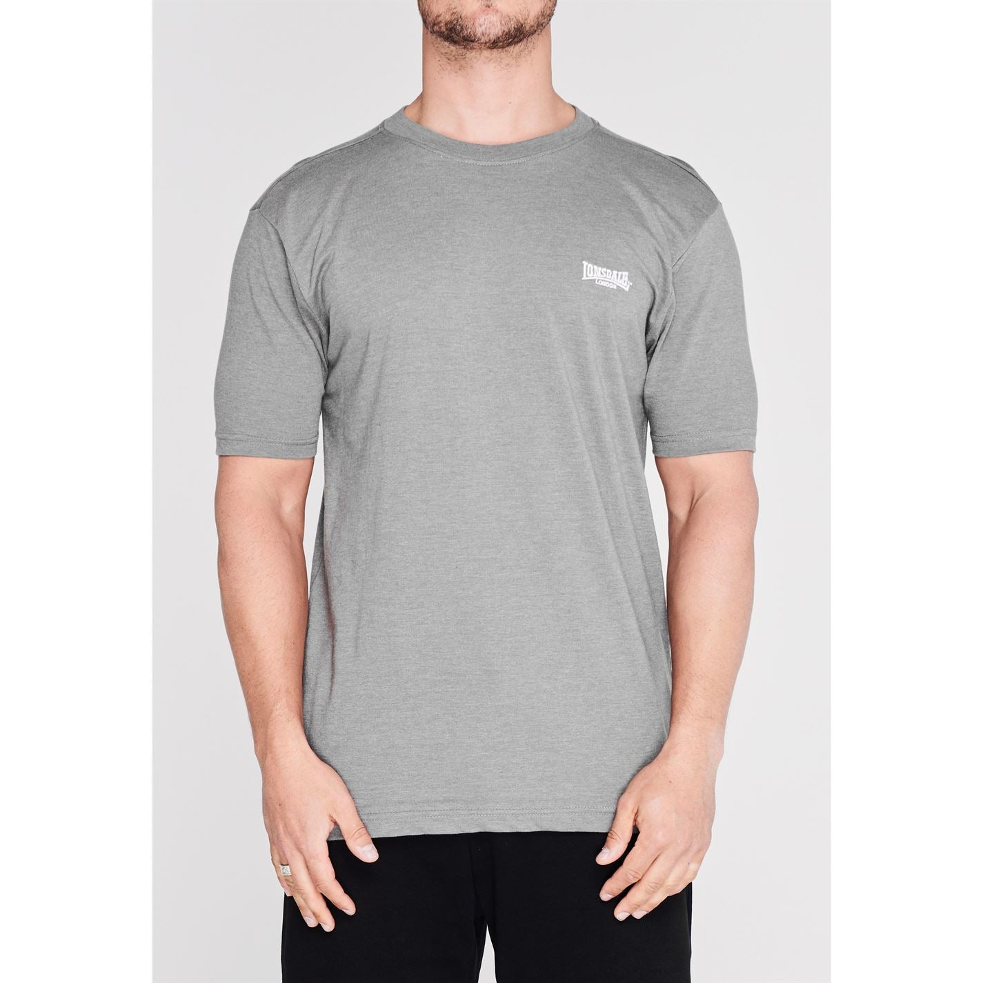Lonsdale Plain Tee Mens Gents Crew Neck Shirt Short Sleeve Lightweight Cotton Lonsdale Plain Tee Mens Gents Crew Neck Shirt Short Sleeve Lightweight Cotton