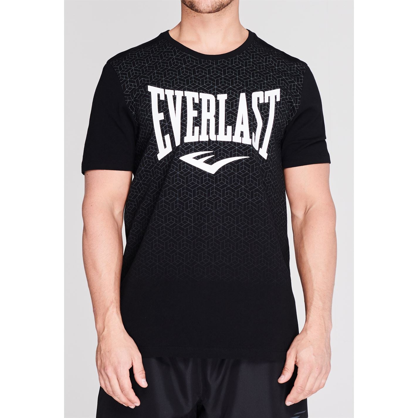 Everlast Mens Geo Print T Shirt Crew Neck Tee Top Short Sleeve Cotton Tonal Everlast Mens Geo Print T Shirt Crew Neck Tee Top Short Sleeve Cotton Tonal