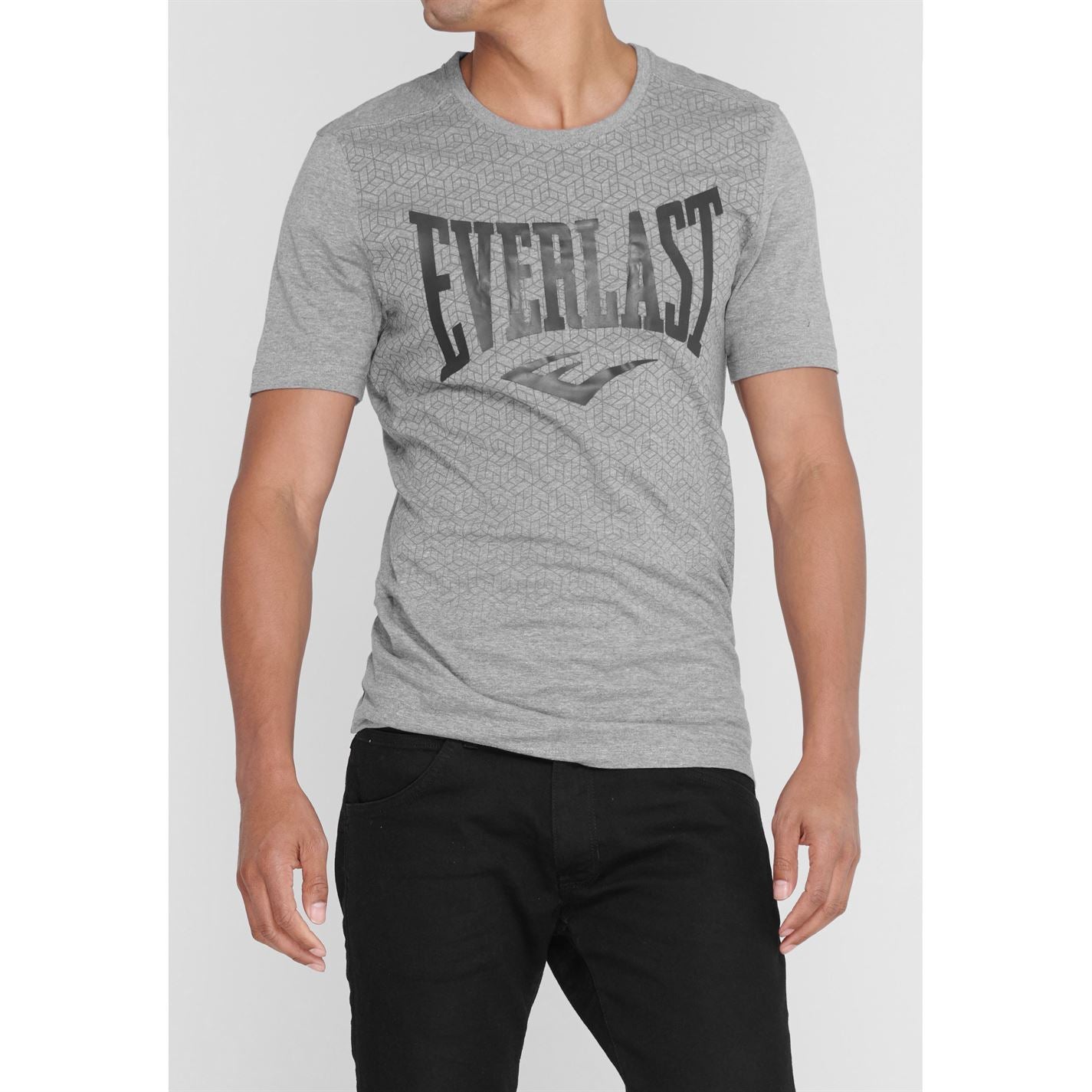Everlast Mens Geo Print T Shirt Crew Neck Tee Top Short Sleeve Cotton Tonal Everlast Mens Geo Print T Shirt Crew Neck Tee Top Short Sleeve Cotton Tonal