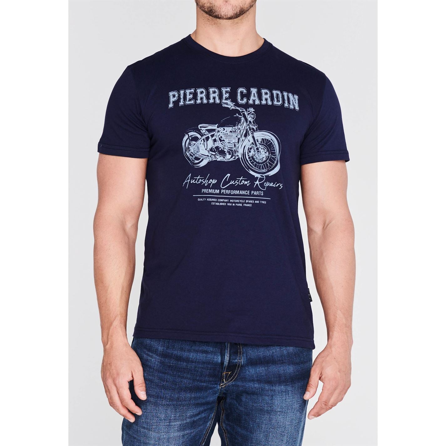 Pierre Cardin Stamp Tee Mens Gents Crew Neck Shirt Short Sleeve Cotton Regular Pierre Cardin Stamp Tee Mens Gents Crew Neck Shirt Short Sleeve Cotton Regular