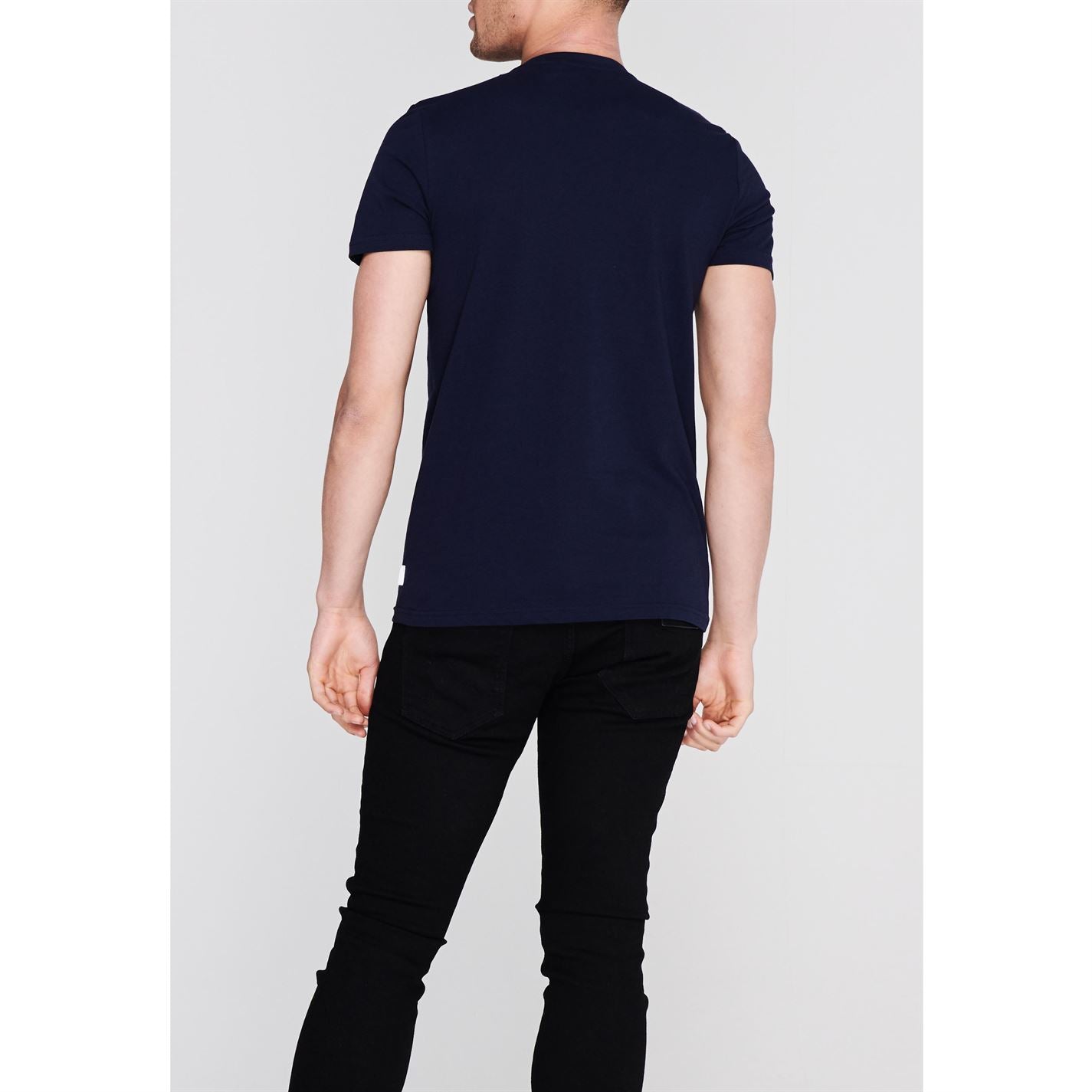 Lee Cooper Denim Co Logo T Shirt Mens Gents Crew Neck Tee Top Short Sleeve Lee Cooper Denim Co Logo T Shirt Mens Gents Crew Neck Tee Top Short Sleeve