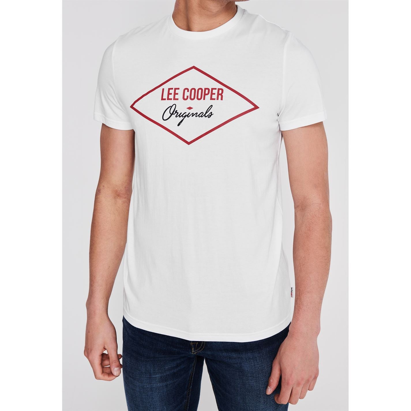 Lee Cooper Originals T Shirt Mens Gents Crew Neck Tee Top Short Sleeve Cotton Lee Cooper Originals T Shirt Mens Gents Crew Neck Tee Top Short Sleeve Cotton
