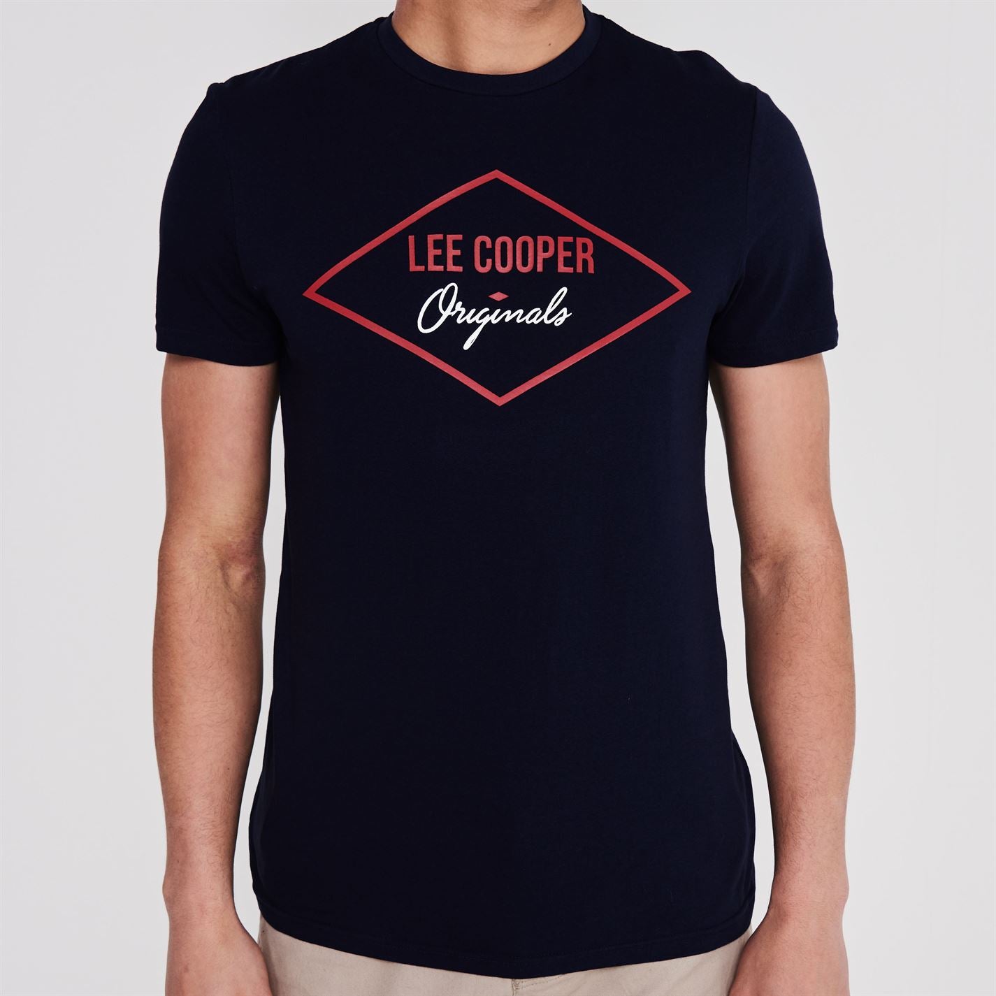 Lee Cooper Originals T Shirt Mens Gents Crew Neck Tee Top Short Sleeve Cotton Lee Cooper Originals T Shirt Mens Gents Crew Neck Tee Top Short Sleeve Cotton