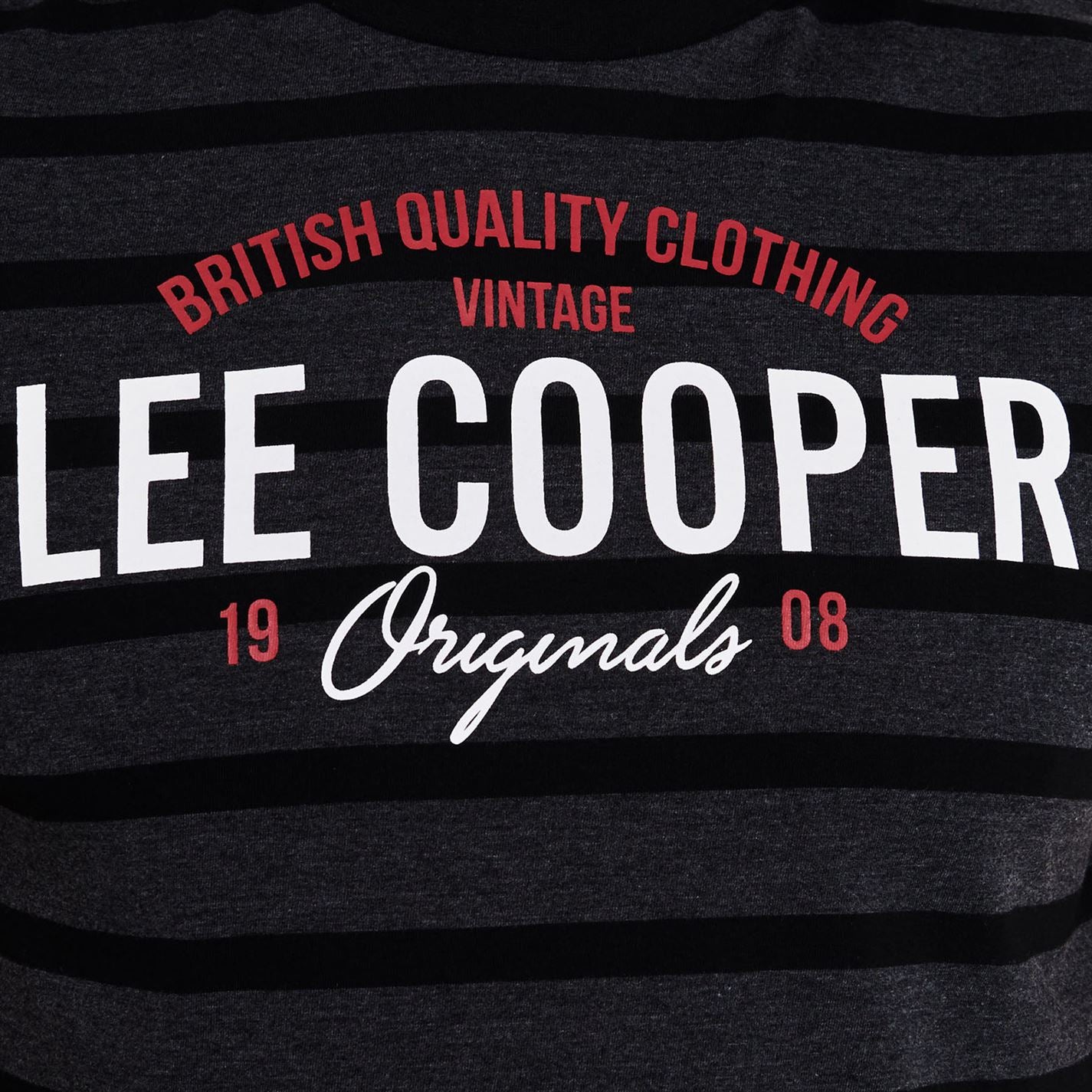 Lee Cooper Stripe Logo T Shirt Mens Gents Crew Neck Tee Top Short Sleeve Cotton Lee Cooper Stripe Logo T Shirt Mens Gents Crew Neck Tee Top Short Sleeve Cotton
