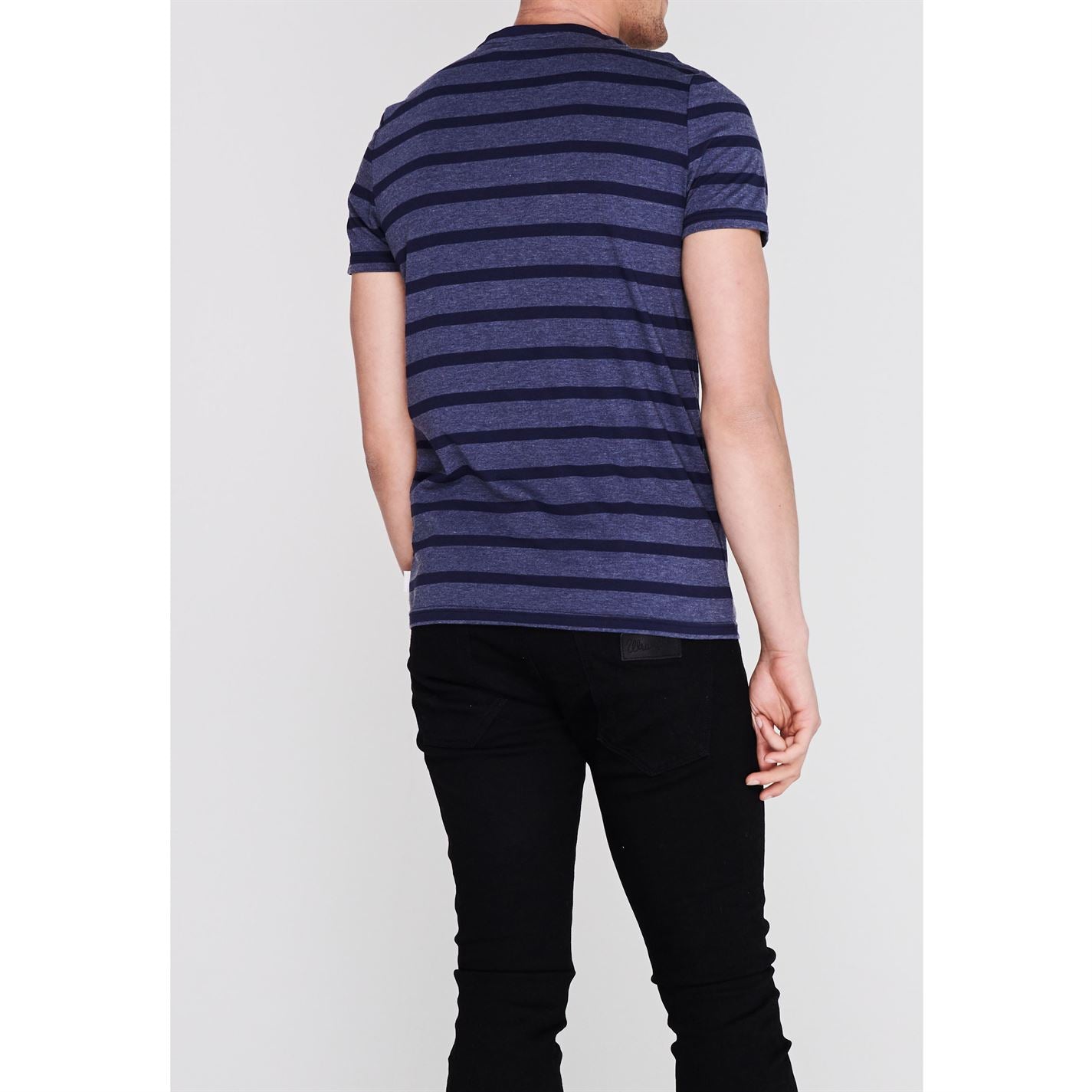 Lee Cooper Stripe Logo T Shirt Mens Gents Crew Neck Tee Top Short Sleeve Cotton Lee Cooper Stripe Logo T Shirt Mens Gents Crew Neck Tee Top Short Sleeve Cotton