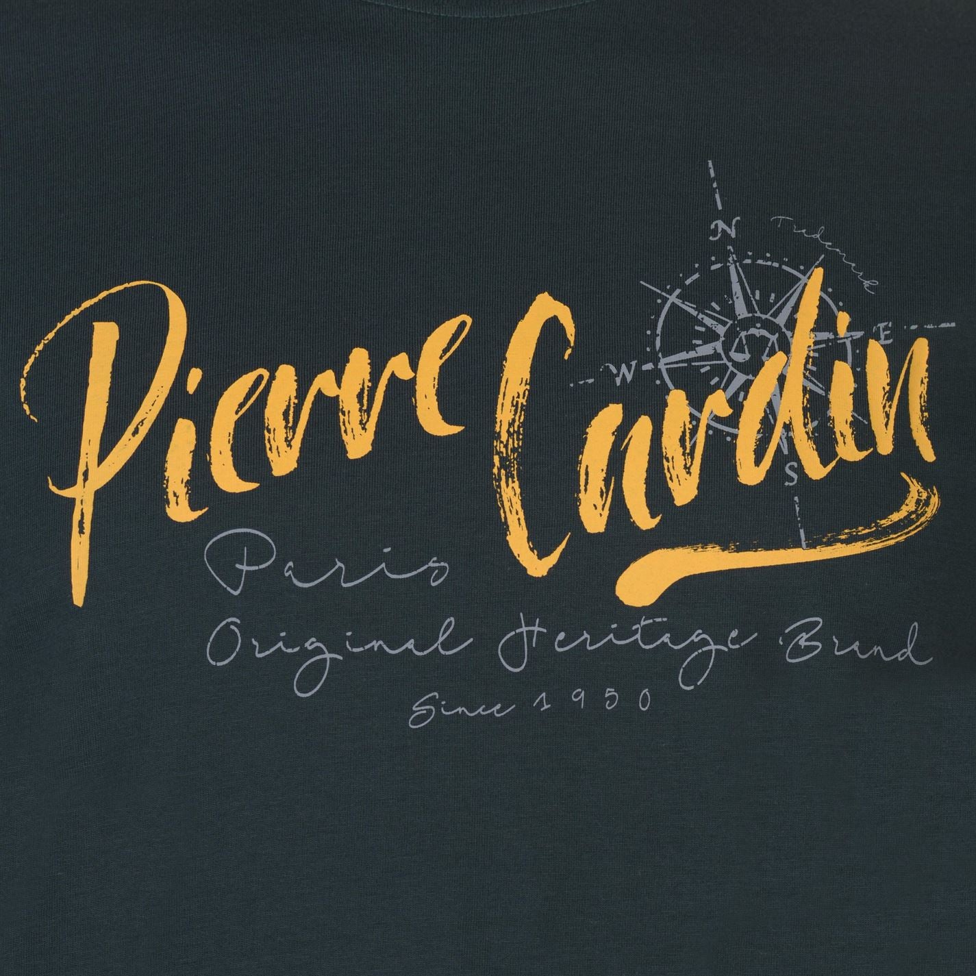 Pierre Cardin Mens Short Sleeve Printed Tee Crew Neck Shirt Cotton Regular Fit Pierre Cardin Mens Short Sleeve Printed Tee Crew Neck Shirt Cotton Regular Fit