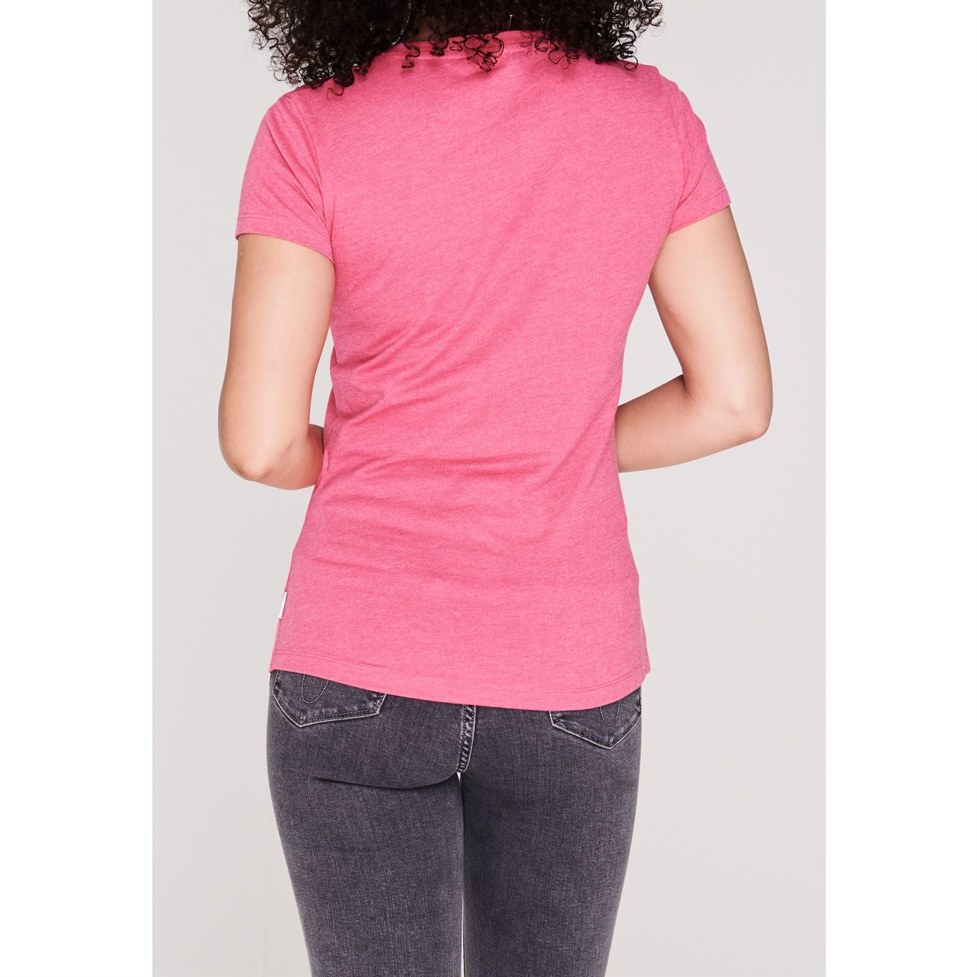 Lee Cooper Large Logo Stamp T Shirt Ladies Crew Neck Tee Top Short Sleeve Lee Cooper Large Logo Stamp T Shirt Ladies Crew Neck Tee Top Short Sleeve