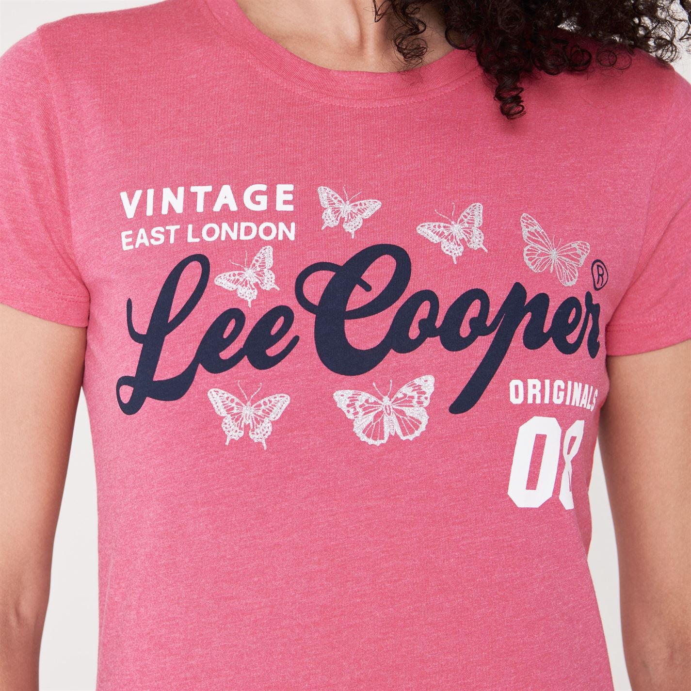 Lee Cooper Large Logo Stamp T Shirt Ladies Crew Neck Tee Top Short Sleeve Lee Cooper Large Logo Stamp T Shirt Ladies Crew Neck Tee Top Short Sleeve