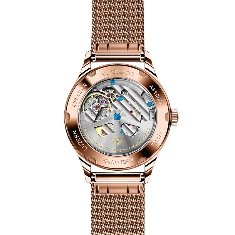 AGELOCER Switzerland Luxury Brand Watches Women Waterproof Stainless Steel Automatic Watch Ladies Sapphires Lens Bracelet Watch AGELOCER Switzerland Luxury Brand Watches Women Waterproof Stainless Steel Automatic Watch Ladies Sapphires Lens Bracelet Watch