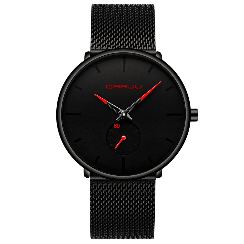 Crrju Fashion Mens Watches Top Brand Luxury Quartz Watch Men Casual Slim Mesh Steel Waterproof Sport Watch Relogio Masculino Crrju Fashion Mens Watches Top Brand Luxury Quartz Watch Men Casual Slim Mesh Steel Waterproof Sport Watch Relogio Masculino