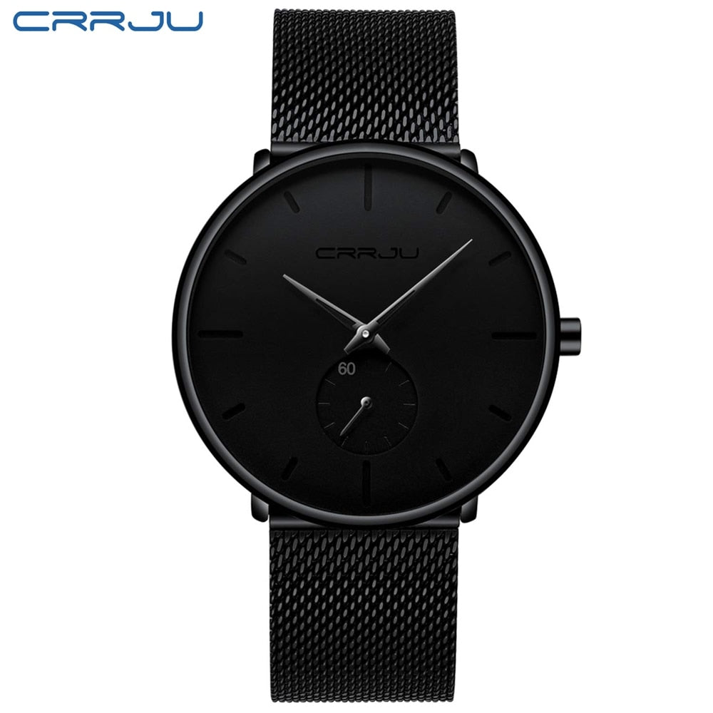 Crrju Fashion Mens Watches Top Brand Luxury Quartz Watch Men Casual Slim Mesh Steel Waterproof Sport Watch Relogio Masculino Crrju Fashion Mens Watches Top Brand Luxury Quartz Watch Men Casual Slim Mesh Steel Waterproof Sport Watch Relogio Masculino