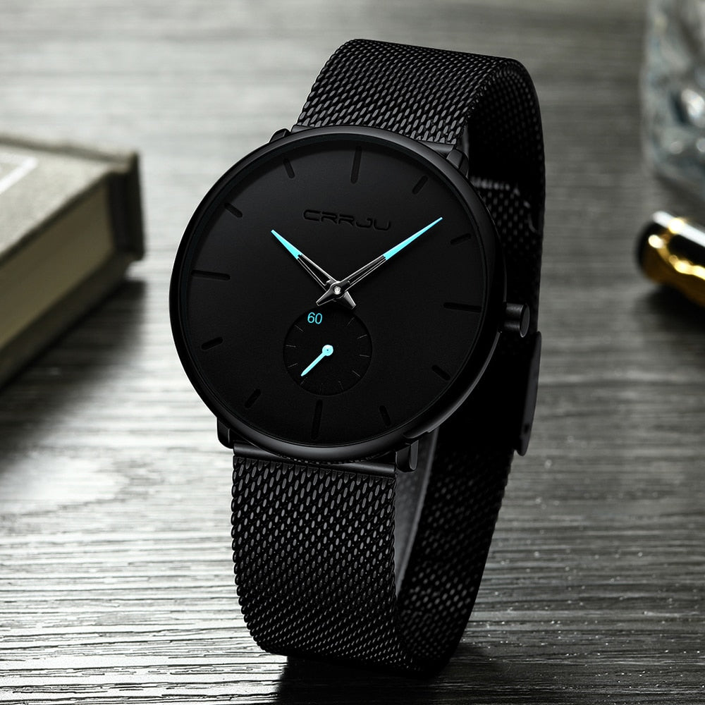 Crrju Fashion Mens Watches Top Brand Luxury Quartz Watch Men Casual Slim Mesh Steel Waterproof Sport Watch Relogio Masculino Crrju Fashion Mens Watches Top Brand Luxury Quartz Watch Men Casual Slim Mesh Steel Waterproof Sport Watch Relogio Masculino