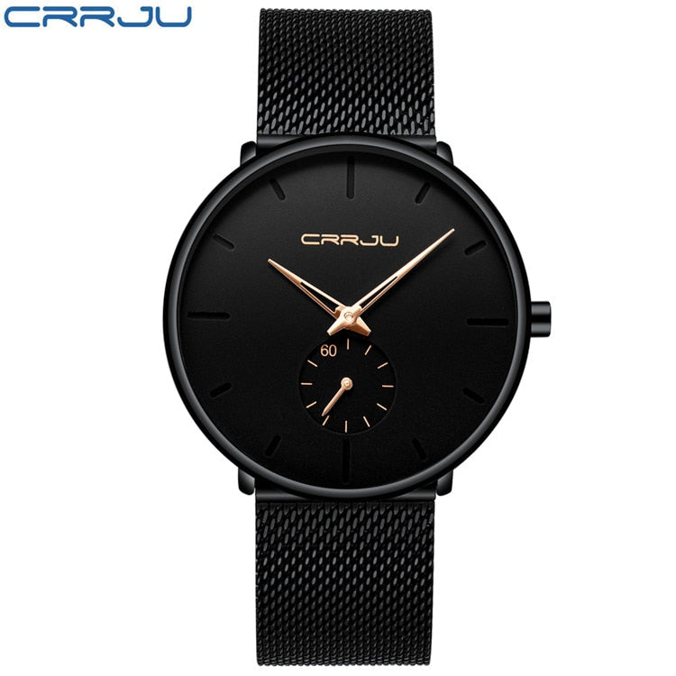 Crrju Fashion Mens Watches Top Brand Luxury Quartz Watch Men Casual Slim Mesh Steel Waterproof Sport Watch Relogio Masculino Crrju Fashion Mens Watches Top Brand Luxury Quartz Watch Men Casual Slim Mesh Steel Waterproof Sport Watch Relogio Masculino