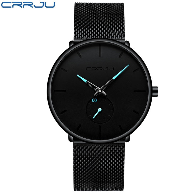 Crrju Fashion Mens Watches Top Brand Luxury Quartz Watch Men Casual Slim Mesh Steel Waterproof Sport Watch Relogio Masculino Crrju Fashion Mens Watches Top Brand Luxury Quartz Watch Men Casual Slim Mesh Steel Waterproof Sport Watch Relogio Masculino