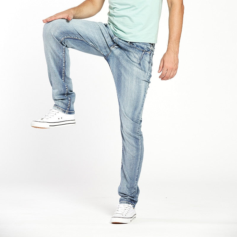 Drizzte Brand Mens Jeans Trendy Stretch Blue Grey Denim Men Slim Fit Jeans Trousers Pants Size 30 32 34 35 36 38 40 42 44 Jean Drizzte Brand Mens Jeans Trendy Stretch Blue Grey Denim Men Slim Fit Jeans Trousers Pants Size 30 32 34 35 36 38 40 42 44 Jean