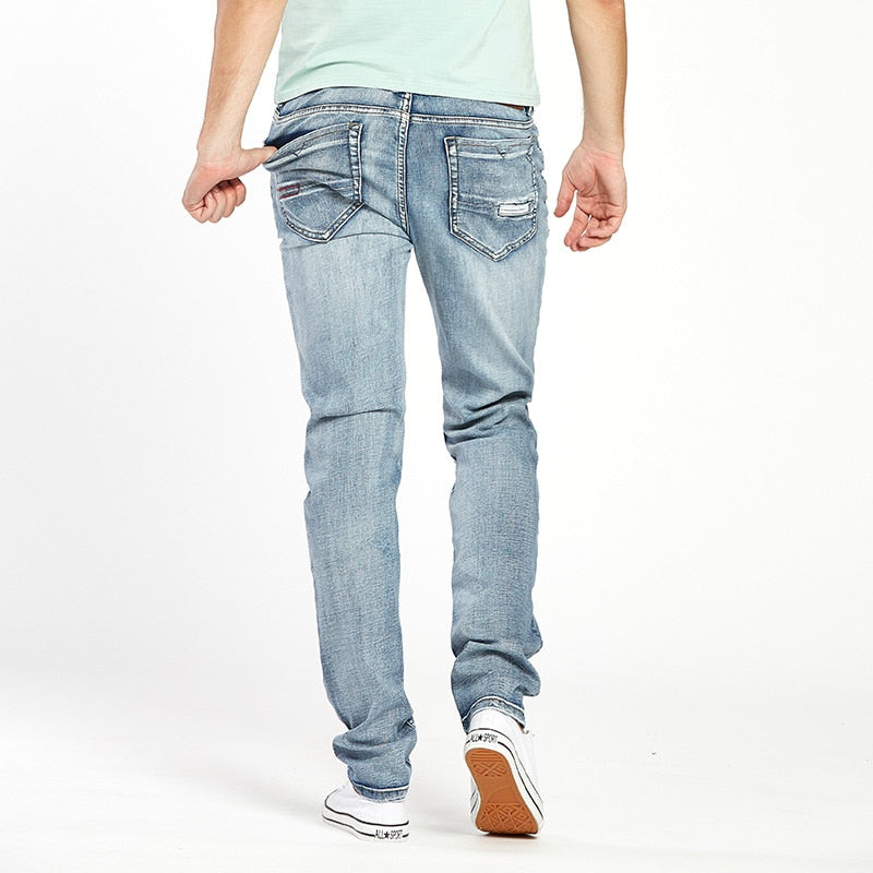 Drizzte Brand Mens Jeans Trendy Stretch Blue Grey Denim Men Slim Fit Jeans Trousers Pants Size 30 32 34 35 36 38 40 42 44 Jean Drizzte Brand Mens Jeans Trendy Stretch Blue Grey Denim Men Slim Fit Jeans Trousers Pants Size 30 32 34 35 36 38 40 42 44 Jean