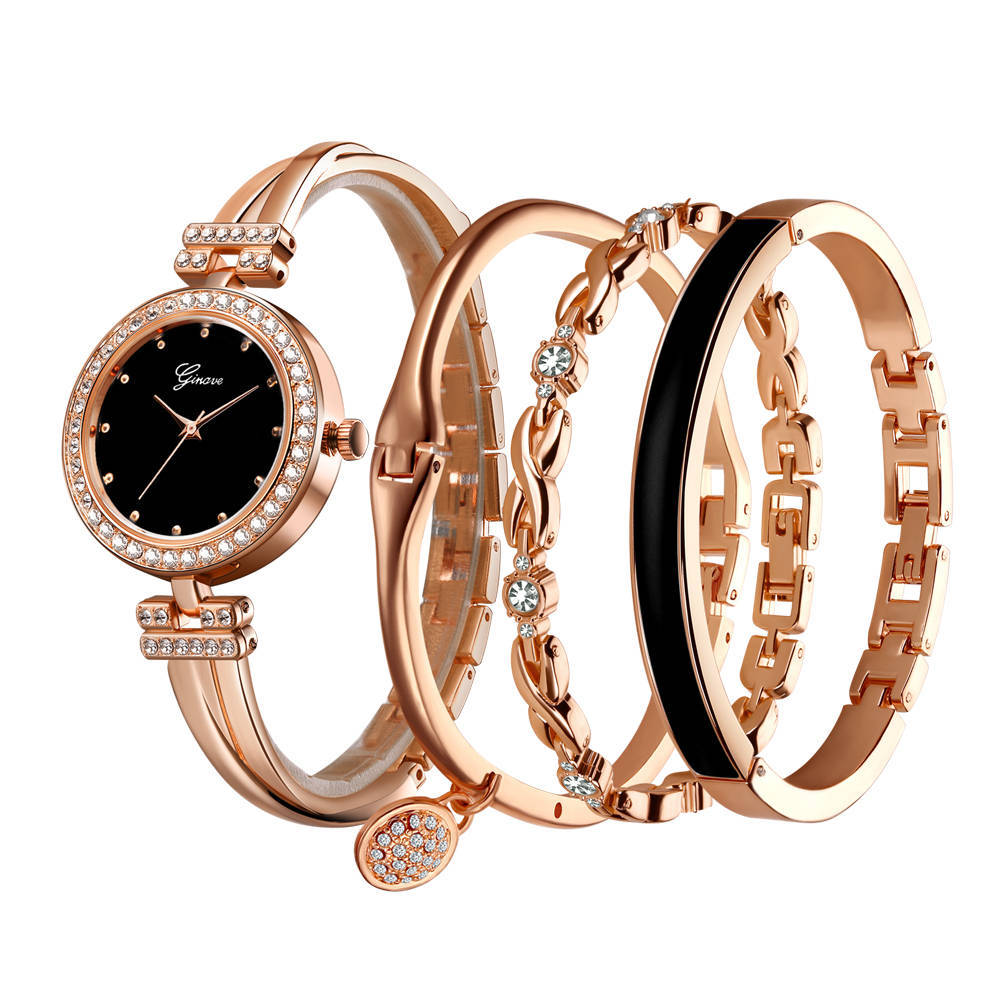 Ginave Watch Women Rose Gold Diamond Bracelet Watch Luxury Jewelry Ladies Female Girl Hour Casual Quartz Wristwatches 50pcs/lot Ginave Watch Women Rose Gold Diamond Bracelet Watch Luxury Jewelry Ladies Female Girl Hour Casual Quartz Wristwatches 50pcs/lot