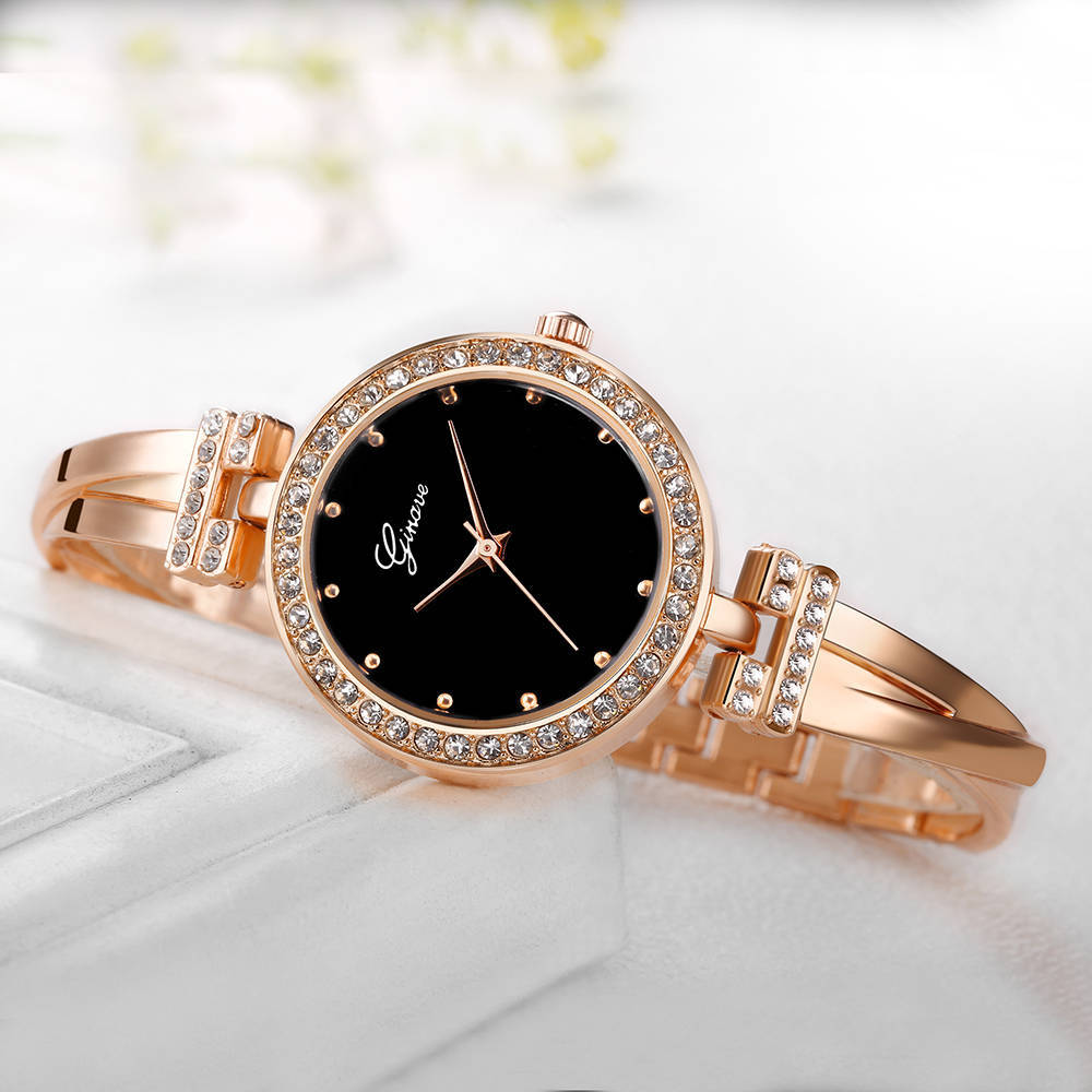 Ginave Watch Women Rose Gold Diamond Bracelet Watch Luxury Jewelry Ladies Female Girl Hour Casual Quartz Wristwatches 50pcs/lot Ginave Watch Women Rose Gold Diamond Bracelet Watch Luxury Jewelry Ladies Female Girl Hour Casual Quartz Wristwatches 50pcs/lot