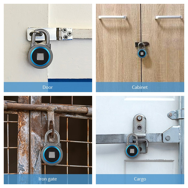 Golden Security Portable Smart Waterproof Keyless Lock APP Control Android IOS Phone Bluetooth Fingerprint Unlock Door PadLock Golden Security Portable Smart Waterproof Keyless Lock APP Control Android IOS Phone Bluetooth Fingerprint Unlock Door PadLock